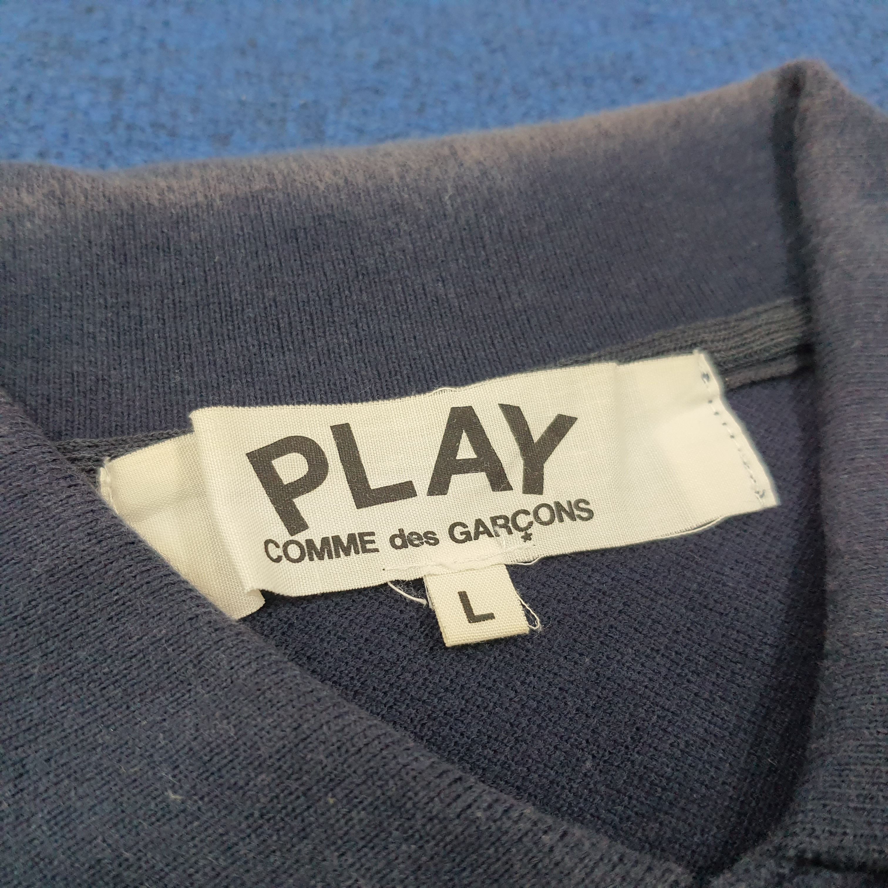 Comme des Garcons Homme Plus × Japanese Brand × Vintage Vintage Comme Des Garcons Play Japanese Designer Polo Shirt Size US M / EU 48-50 / 2 - 4 Thumbnail