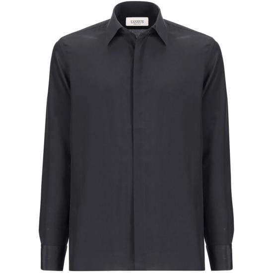Laneus LANEUS Men Long Tops ASI014 110 BLACK Size US M / EU 48-50 / 2 - 1 Thumbnail