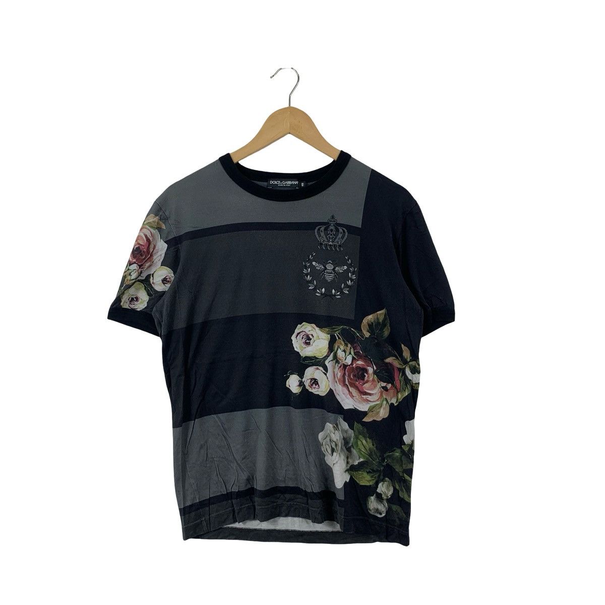 Dolce & Gabbana Dolce & Gabbana Floral Crown Crest Graphic Panel Stripe Size M / US 6-8 / IT 42-44 - 1 Thumbnail