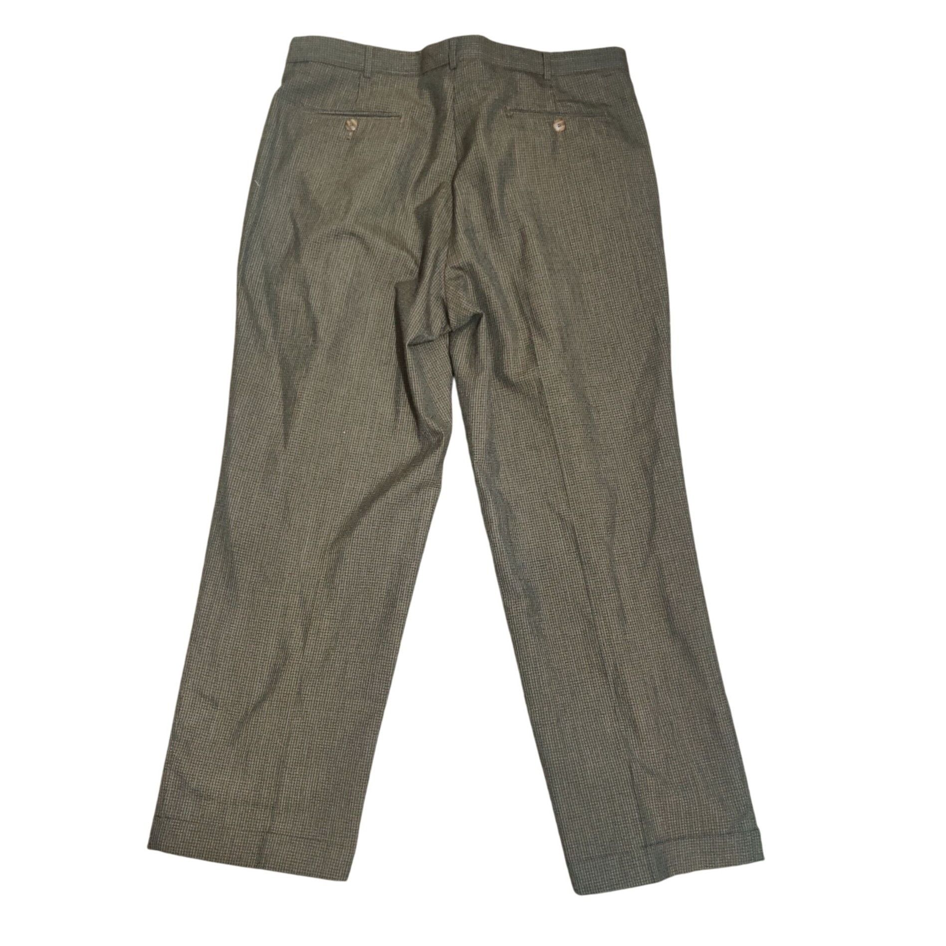 Perry Ellis Perry Ellis 38x30 Vintage Pleated Houndstooth Trousers Acade Size US 38 / EU 54 - 3 Thumbnail