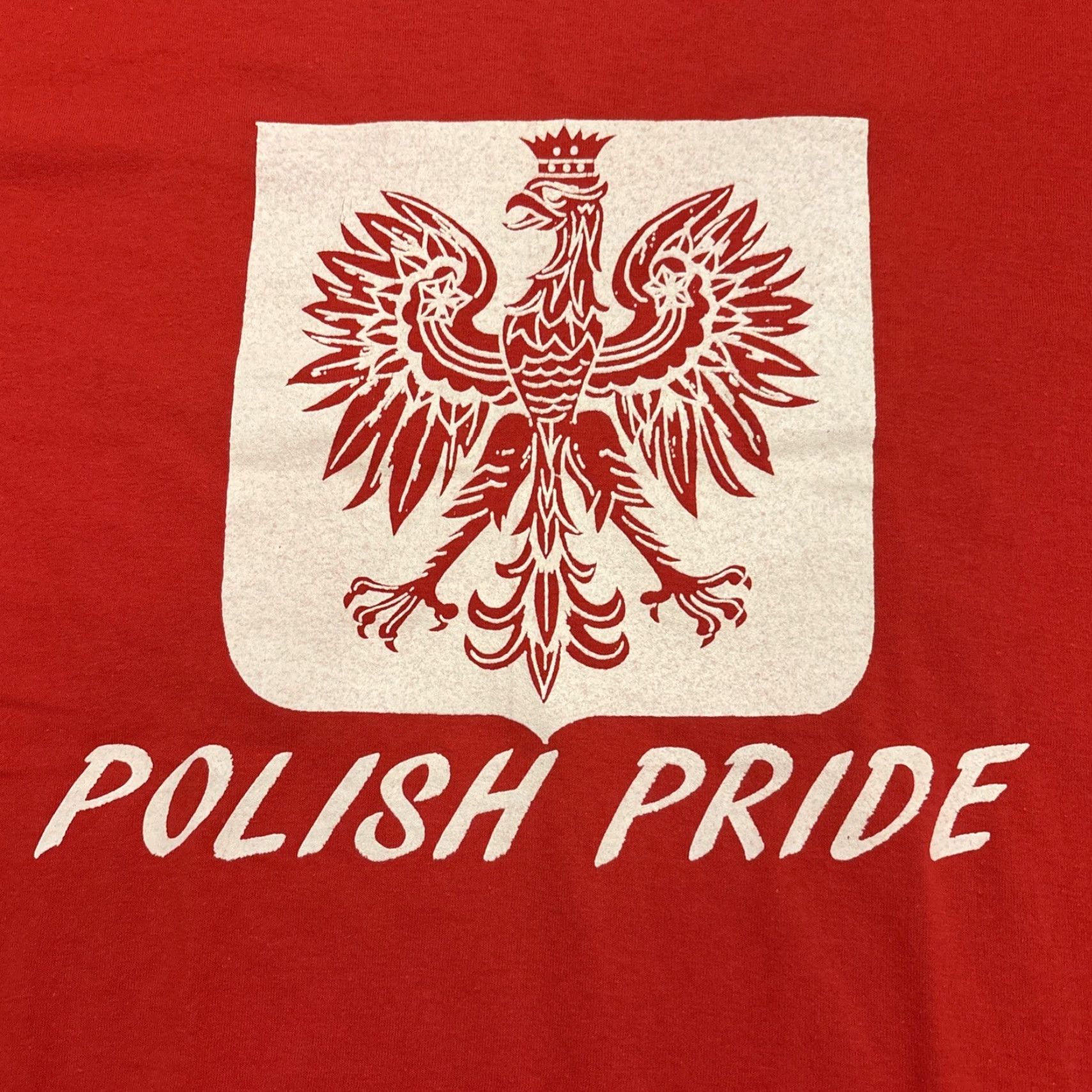 Hanes VINTAGE Polish Pride Greater Hazelton Polonaise Society T-Shirt Men L Red Single Stitch Hanes Shirt MENS Size US L / EU 52-54 / 3 - 2 Thumbnail