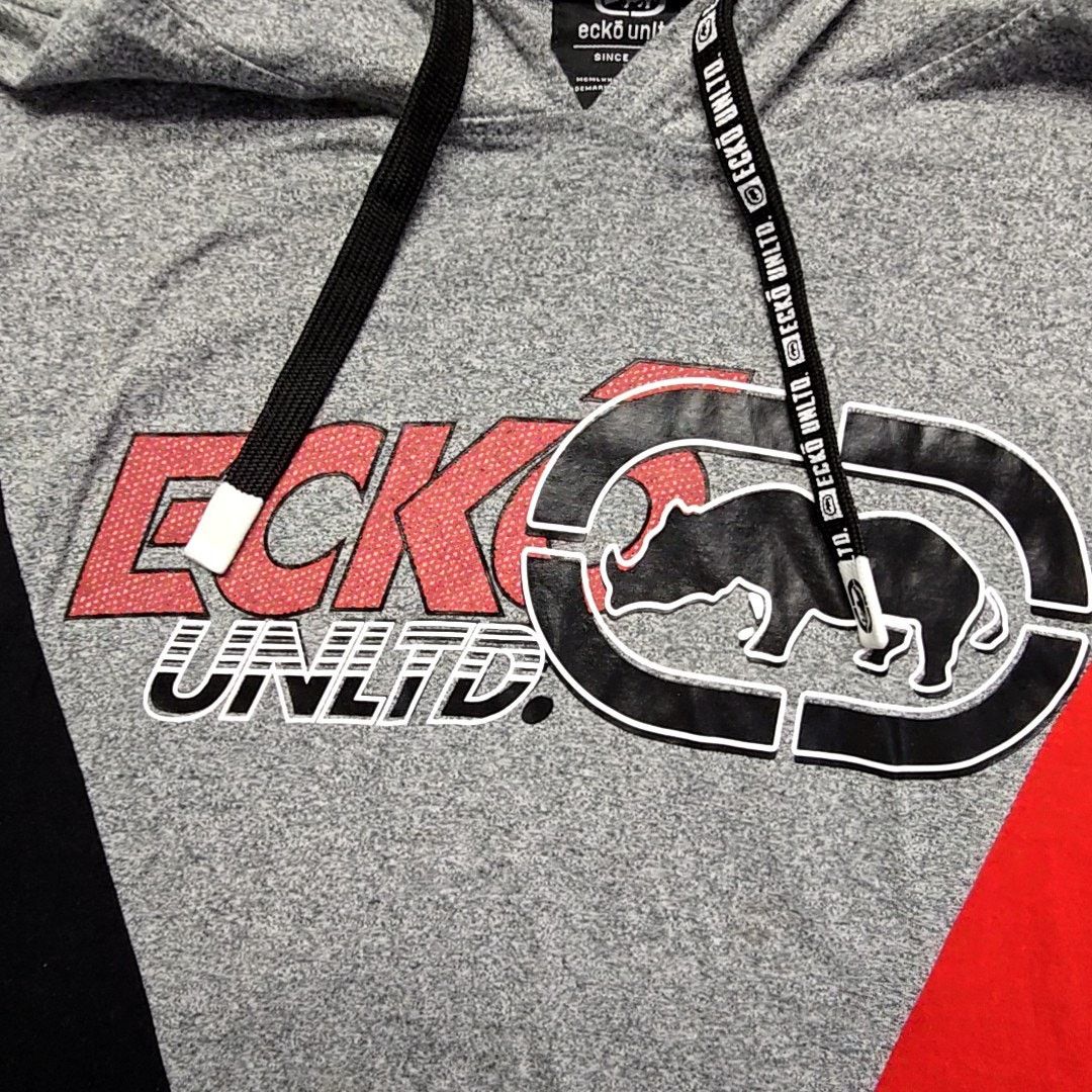 Ecko Unltd. Ecko Unltd Hoodie Graphic Short Sleeve Colorblock Gray 3XL Size US XXL / EU 58 / 5 - 2 Thumbnail