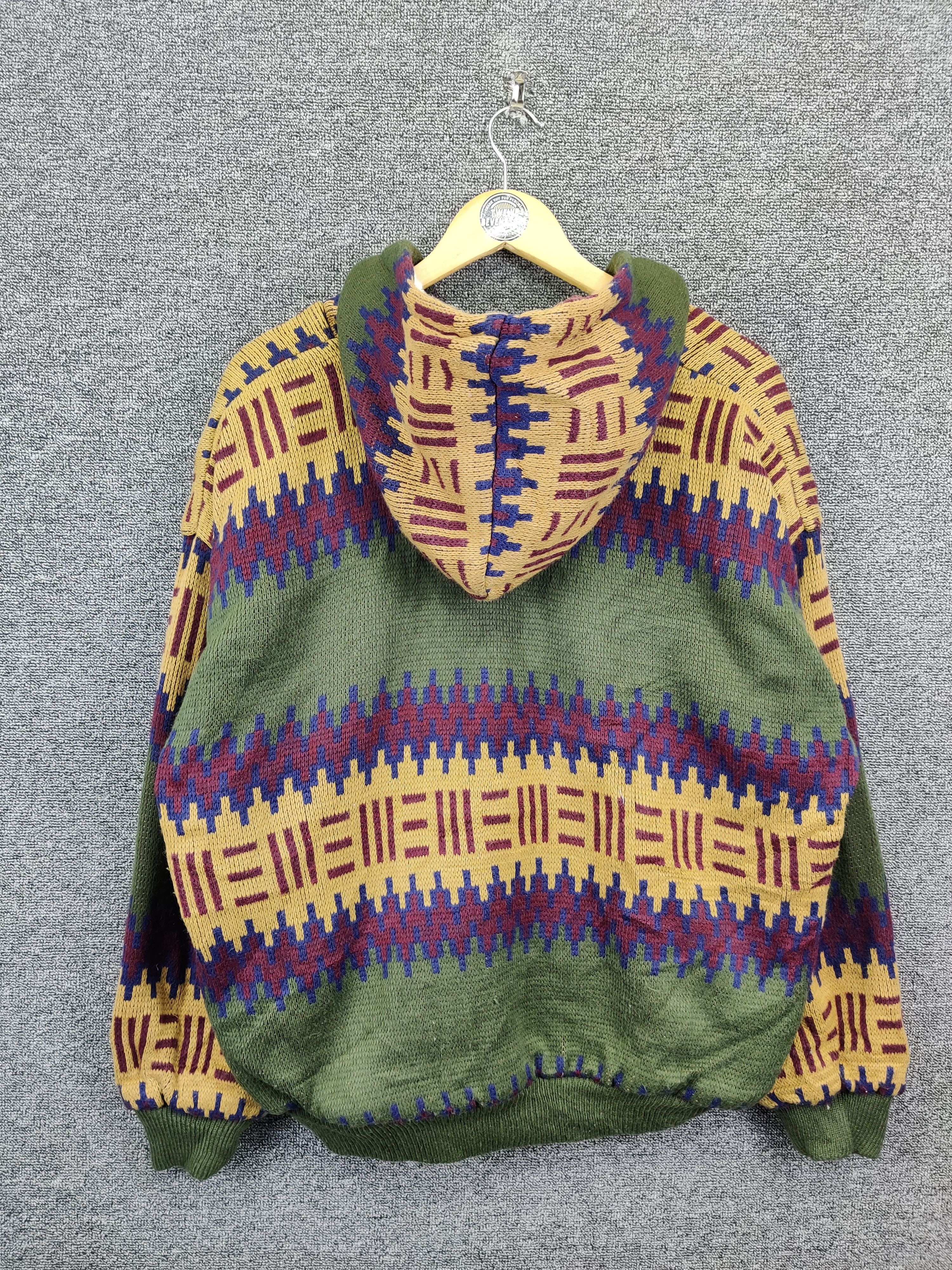 Japanese Brand Vintage Spirit Aztech Sherpa Hooded Jacket Nice Design Size US XL / EU 56 / 4 - 6 Thumbnail