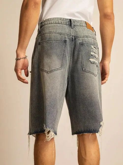 Japanese Brand Vintage distressed Denim Y2K jeans jorts shorts Size US 34 / EU 50 - 3 Thumbnail