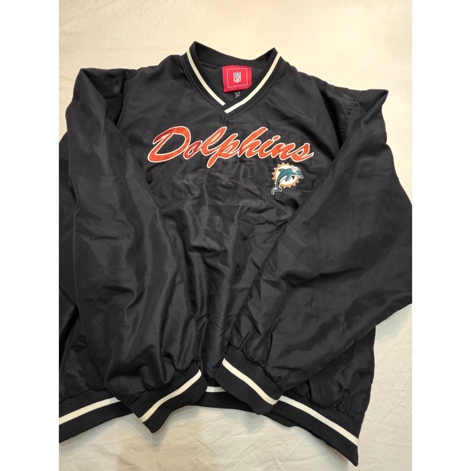 NFL Miami Dolphins NFL Men's V-neck Pullover Longsleeve Jacket Size US XL / EU 56 / 4 - 1 Thumbnail