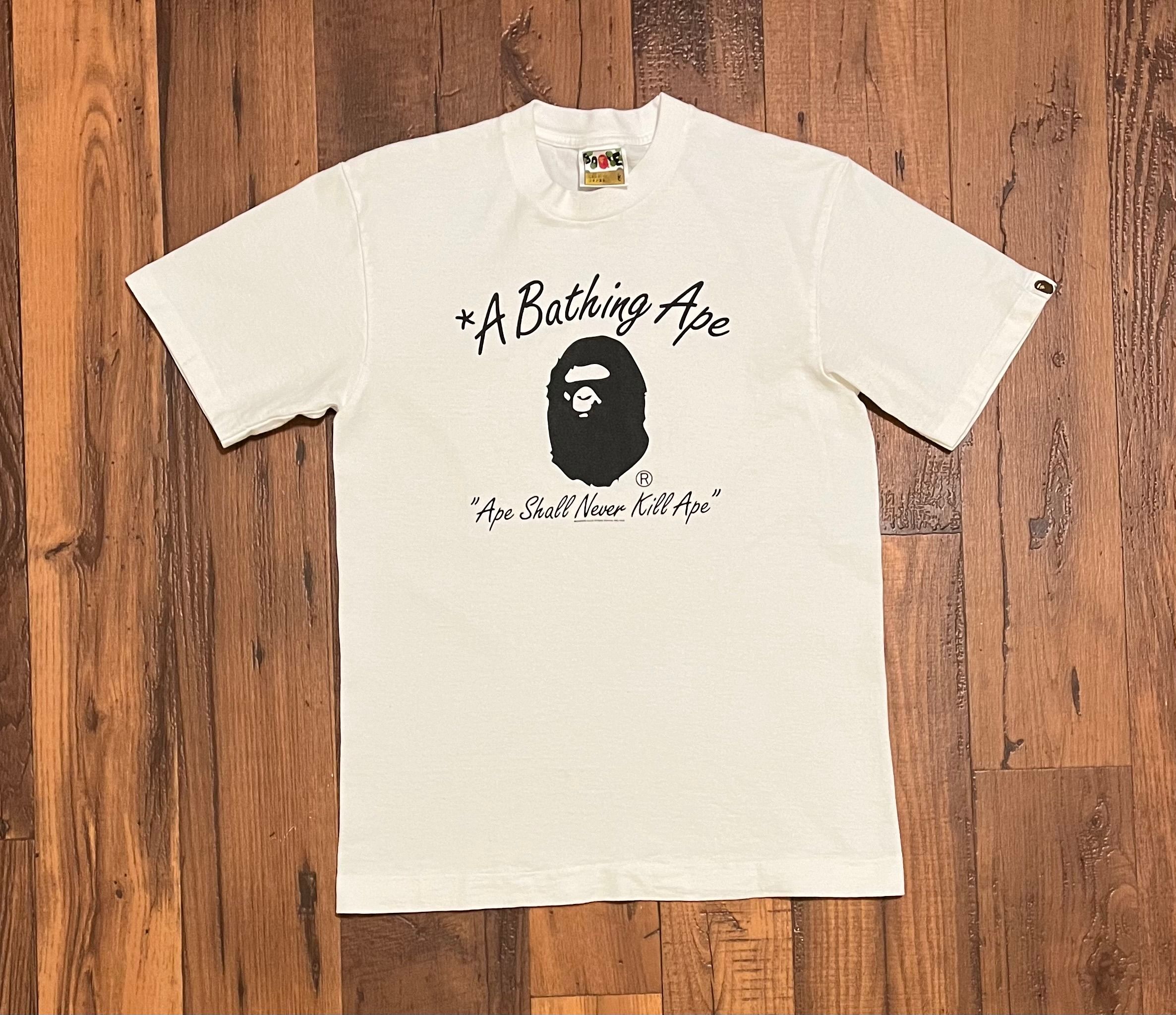 Pre-owned Bape Tee Shirt In White