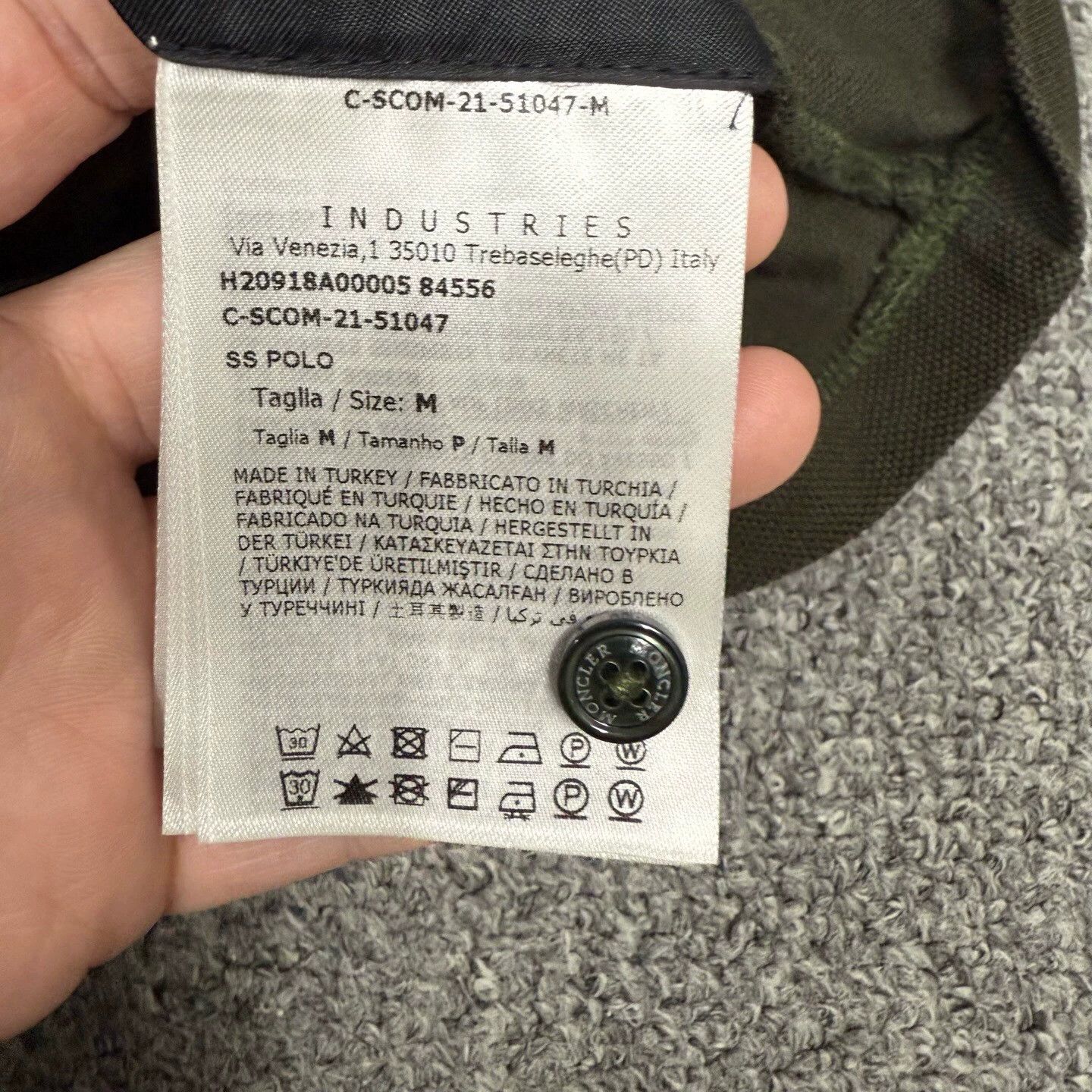 Moncler Moncler Deep Green Chest Logo Short-Sleeve Polo M Mint Size M / US 6-8 / IT 42-44 - 4 Thumbnail