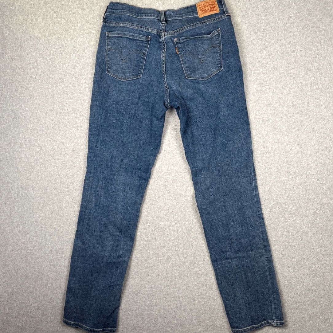 Levi's Levi's 505 Jeans Womens Size 29 Medium Wash Denim Straight Leg Pockets Blue 29 Women Size 29" - 6 Thumbnail