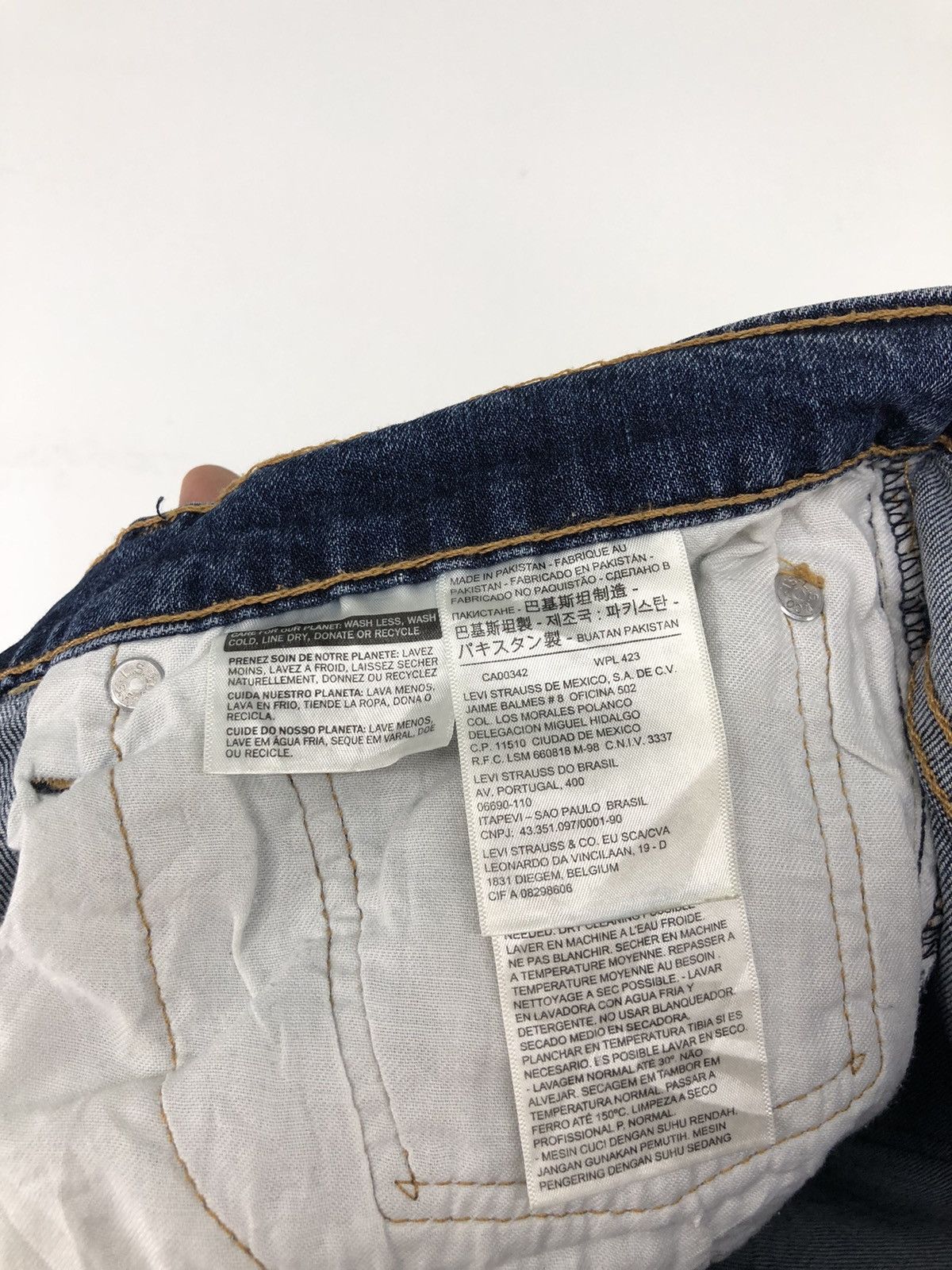 Levi's Vintage Levis 511 Patchwork Distressed Faded Blue Jeans Size US 34 / EU 50 - 22 Thumbnail