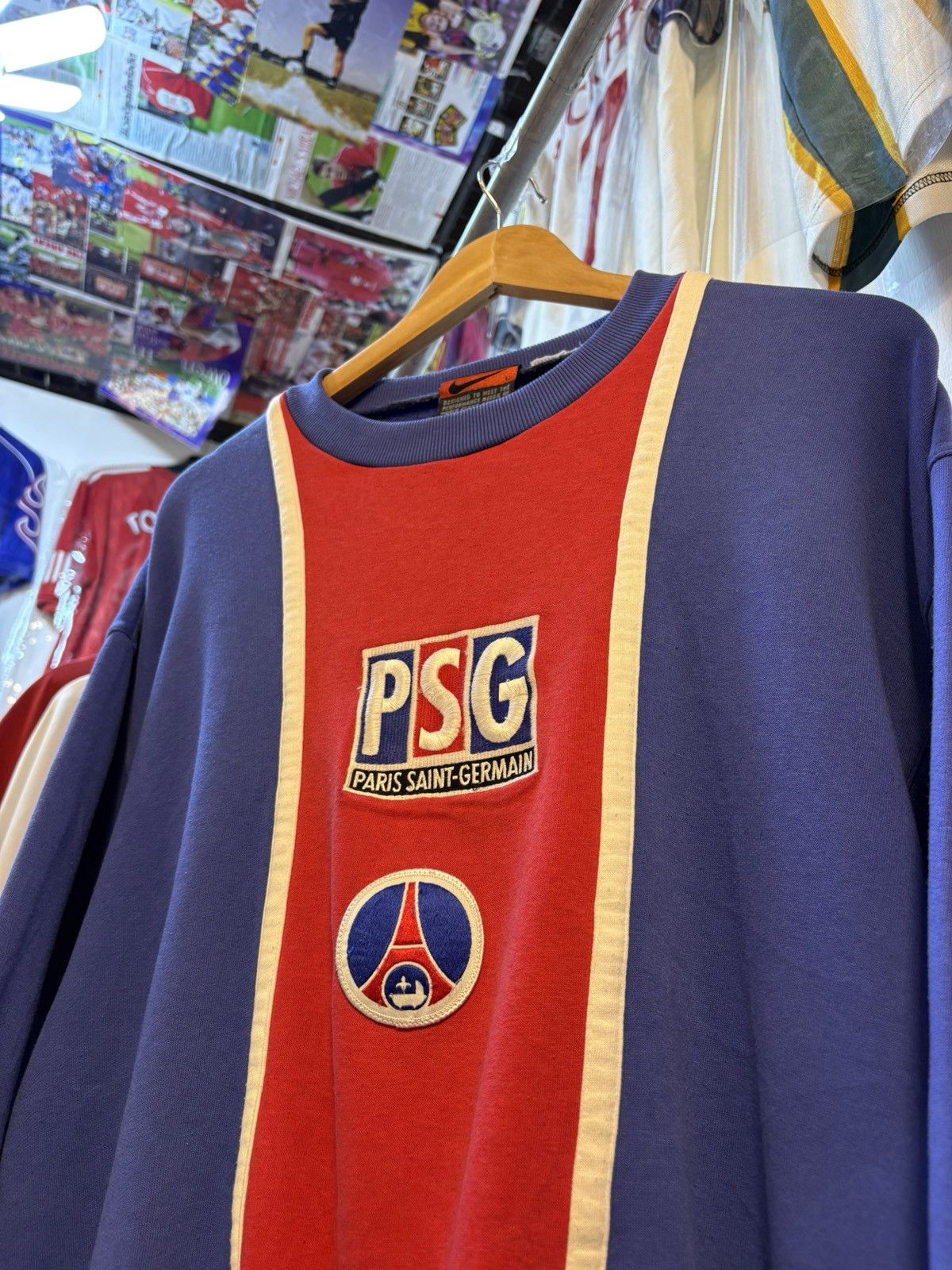 Nike Rare Vintage 90s Paris Saint-Germain Sweatshirt Size US L / EU 52-54 / 3 - 2 Thumbnail