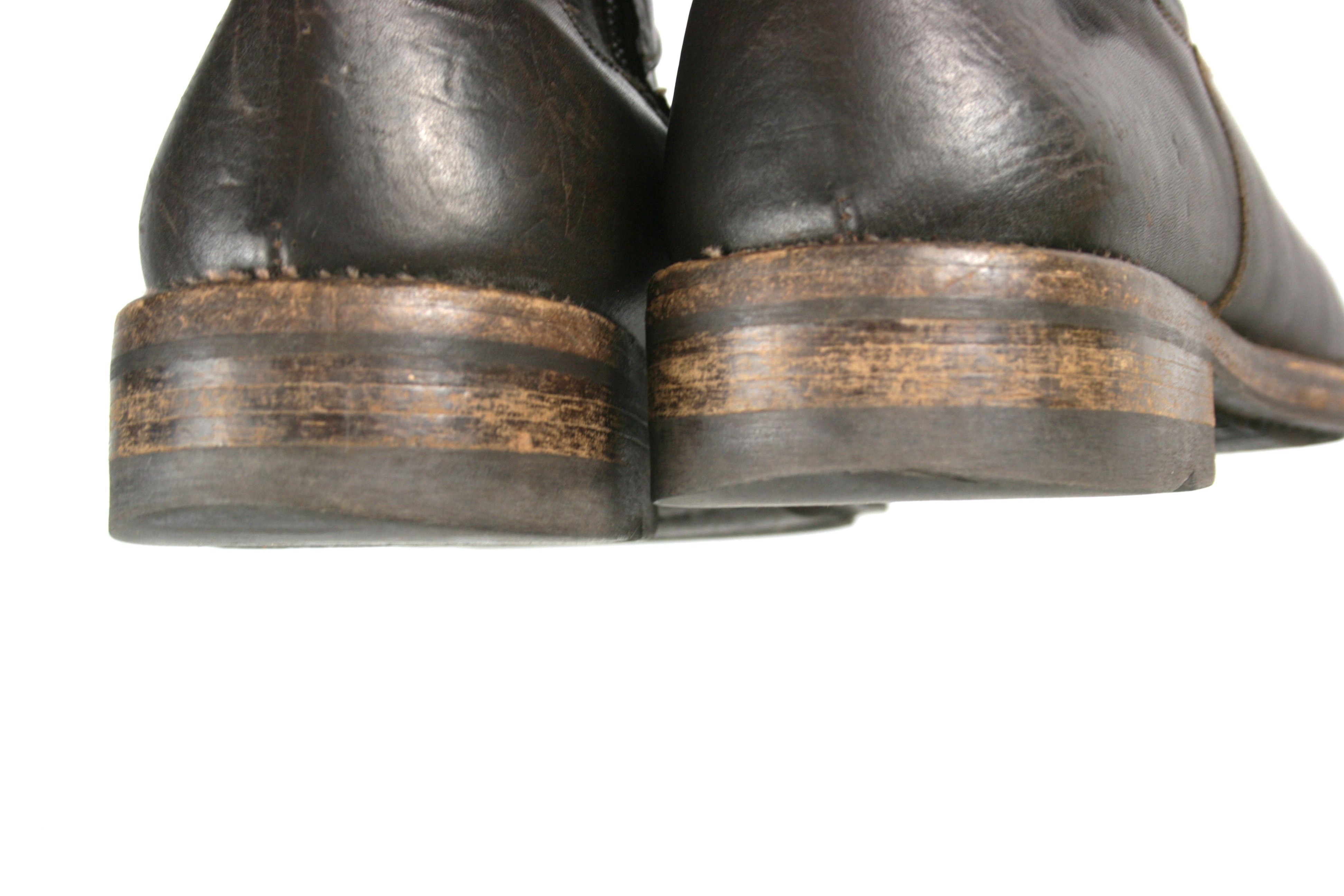 Shoto Avant Garde Engineered Biker Leather Mid Boots Size US 12 / EU 45 - 11 Thumbnail