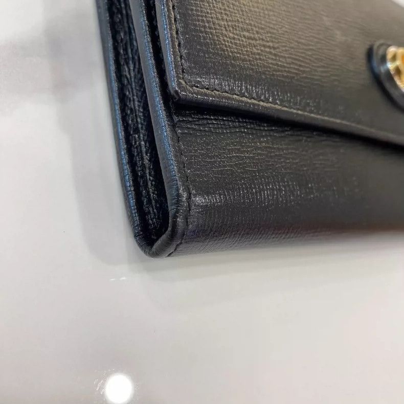 Gucci Gucci Wallet with Gold Logo-2506 Size ONE SIZE - 7 Thumbnail