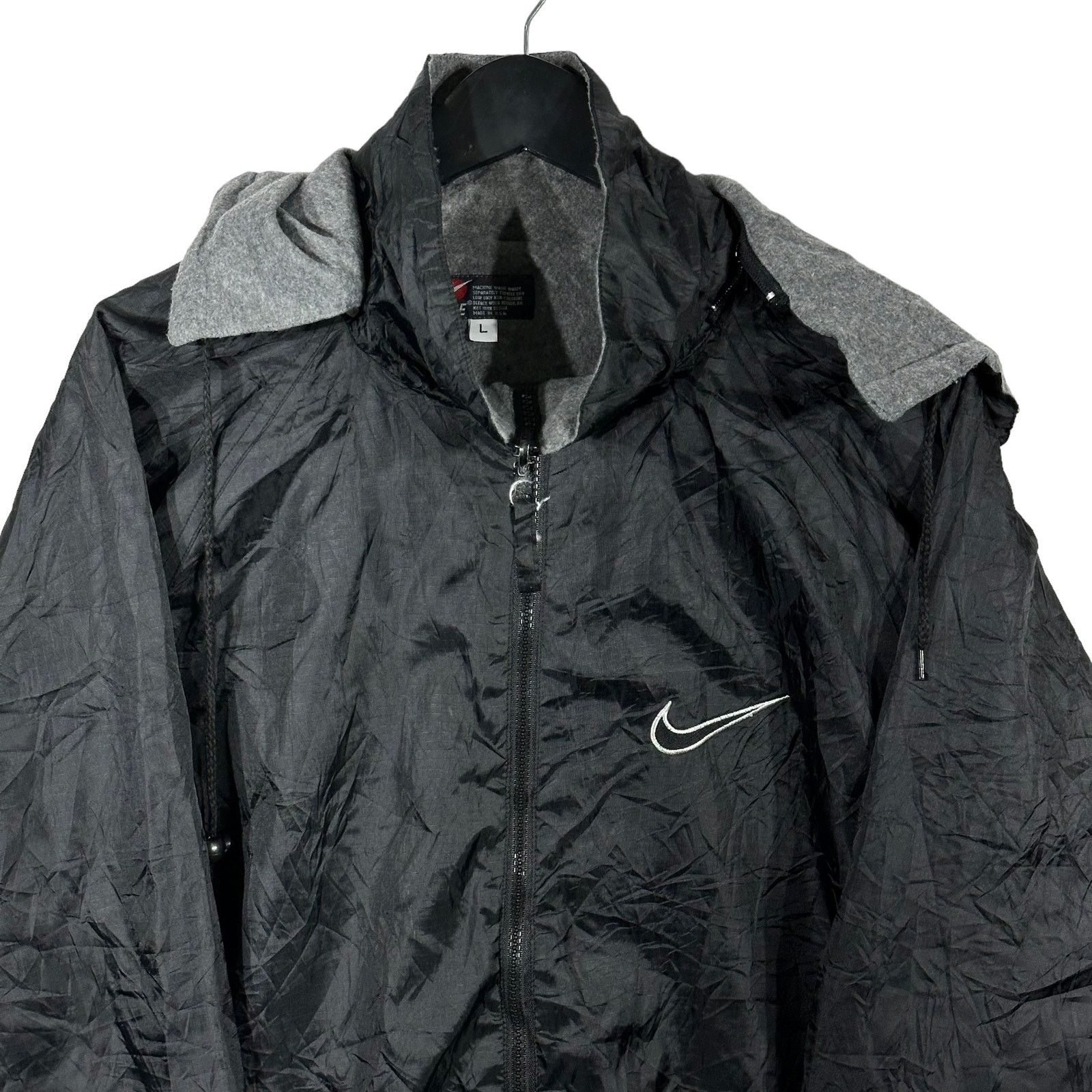 Nike Vintage Nike Bootleg Full Zip Hooded Light Jacket Size US L / EU 52-54 / 3 - 2 Thumbnail