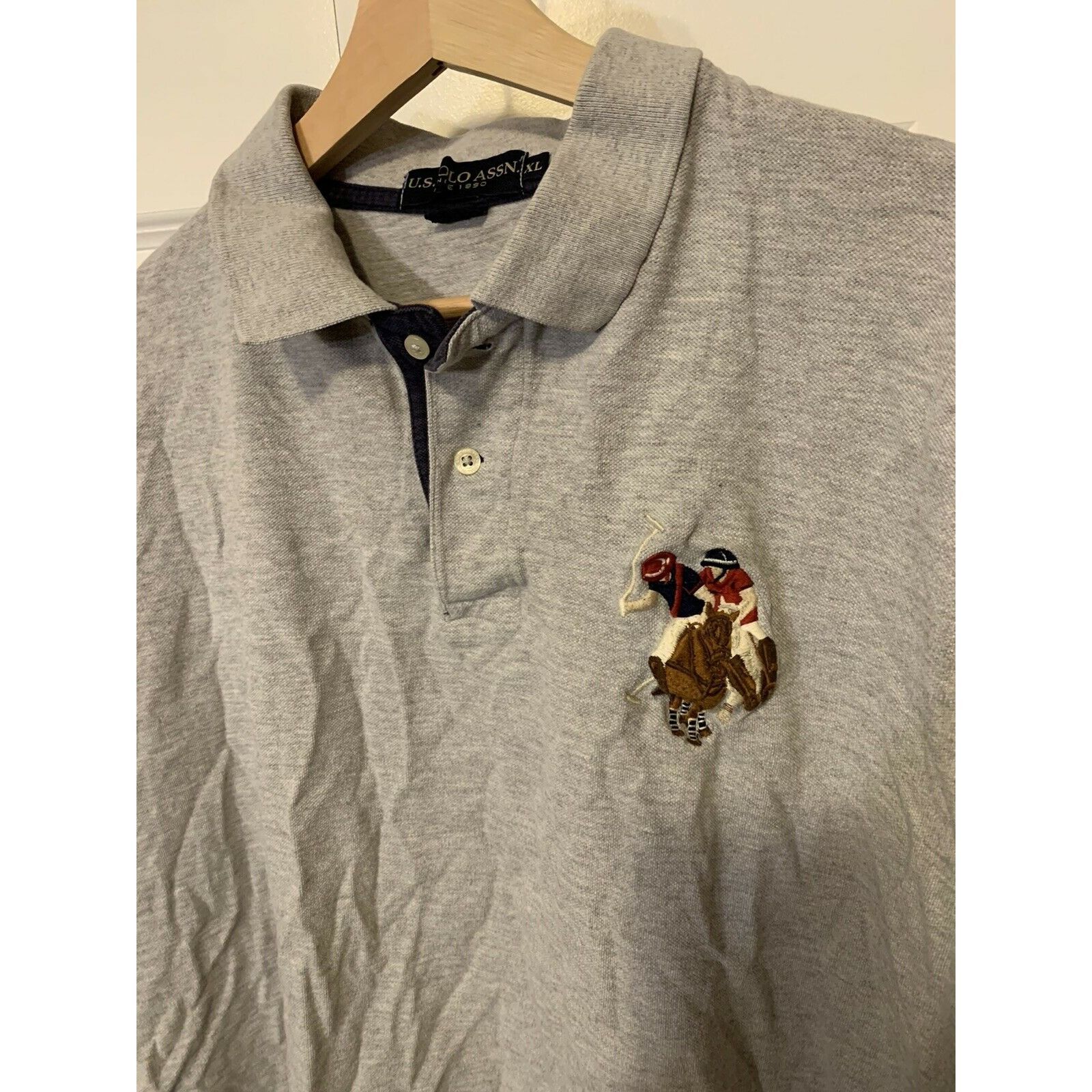 U.S. Polo Assn. US Polo Assn Shirt Men's Sz XL Gray Big Pony Size US XL / EU 56 / 4 - 5 Thumbnail