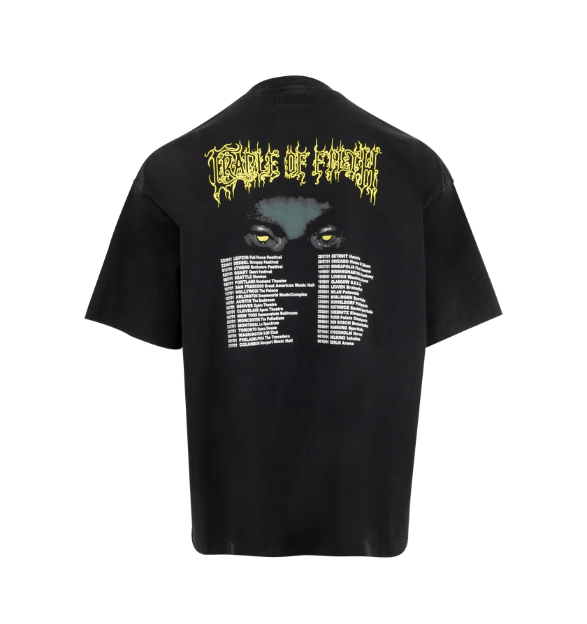 Vetements o1h1sh11225 Cof Pandaemonaeon Oversized T-Shirt in Black Size US S / EU 44-46 / 1 - 2 Thumbnail