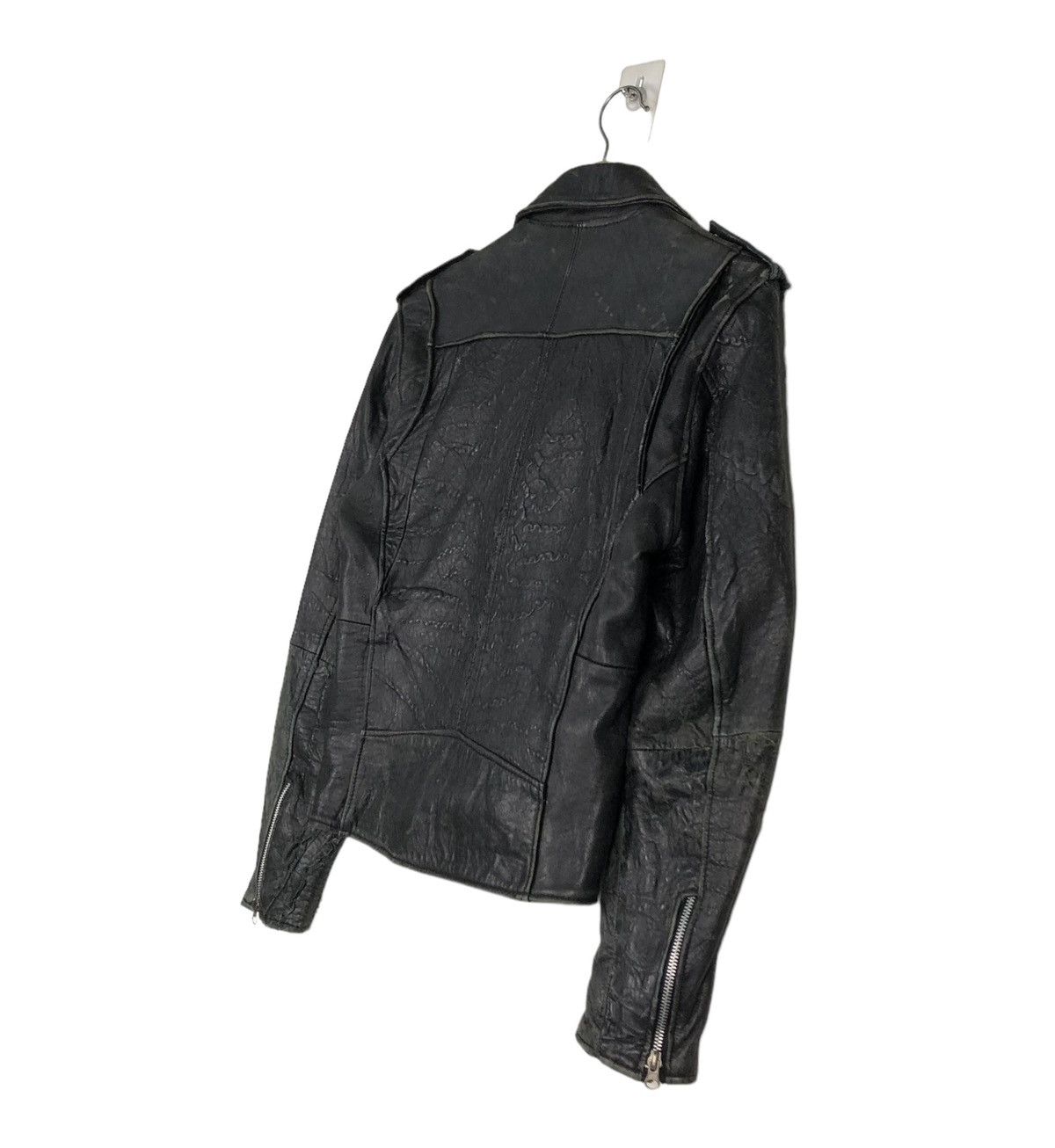 Toyo Enterprises 🔥VINTAGE LEATHER BIKER JACKET DOUBLE BREAST Size US S / EU 44-46 / 1 - 11 Thumbnail