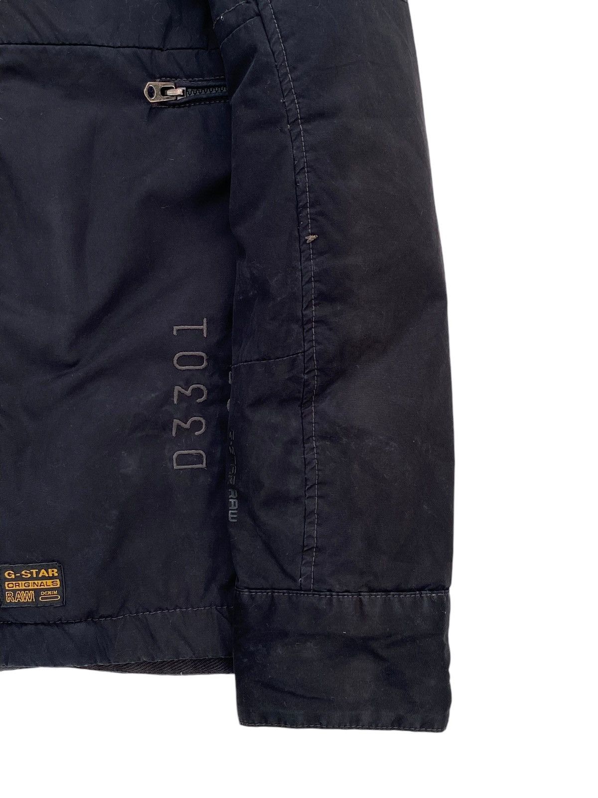 G-Star × Vintage Vtg G Star Raw Faded Black Jacket Quilted Size US L / EU 52-54 / 3 - 5 Thumbnail