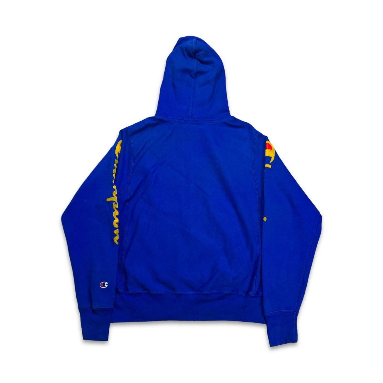 Champion × Vintage Champion Hoodie Small Reverse Weave Script Hood Sweatshirt Size S / US 4 / IT 40 - 4 Thumbnail