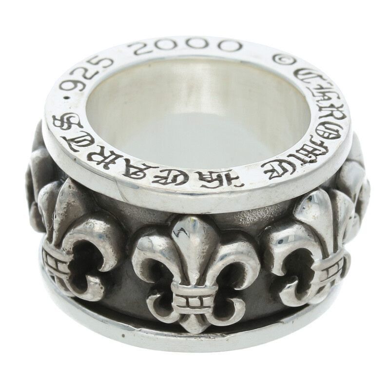 Chrome Hearts Chrome Hearts Fluer Spinner Silver Ring Size ONE SIZE - 4 Thumbnail