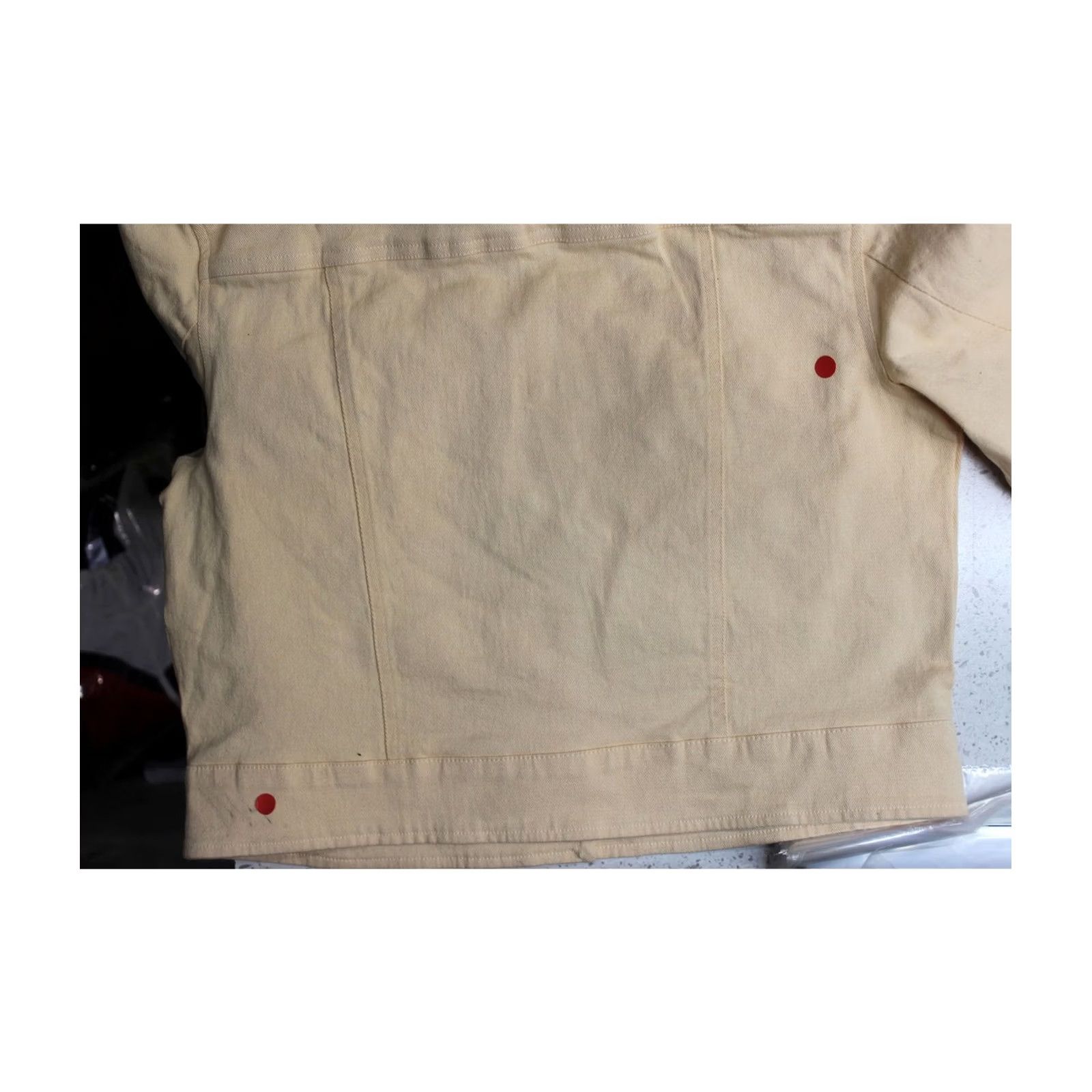 AVEC LES FILLES Avec Les Filles Womens Trucker Jacket ltbeige Size 12 Size XL / US 12-14 / IT 48-50 - 3 Thumbnail
