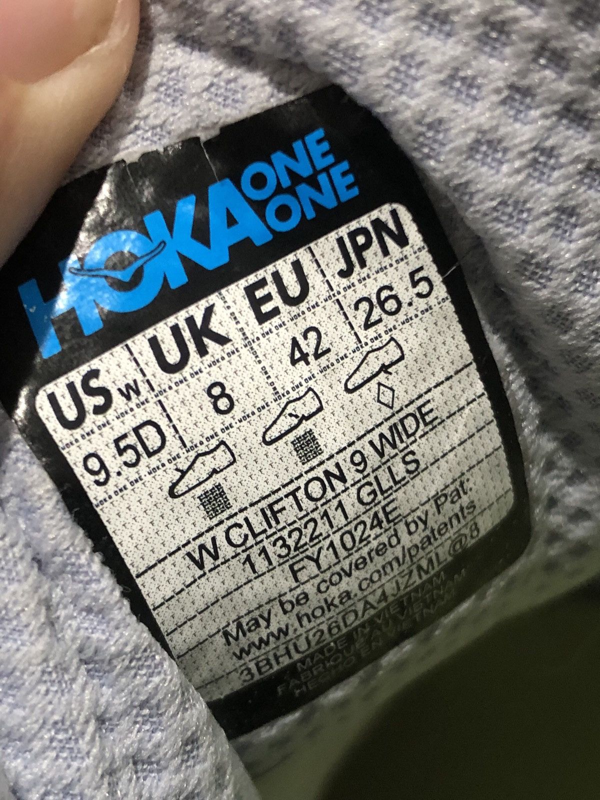 Hoka Hoka One One Clifton 9 Shoes Womens Size 9.5D Wide Size US 9.5 / IT 39.5 - 23 Thumbnail