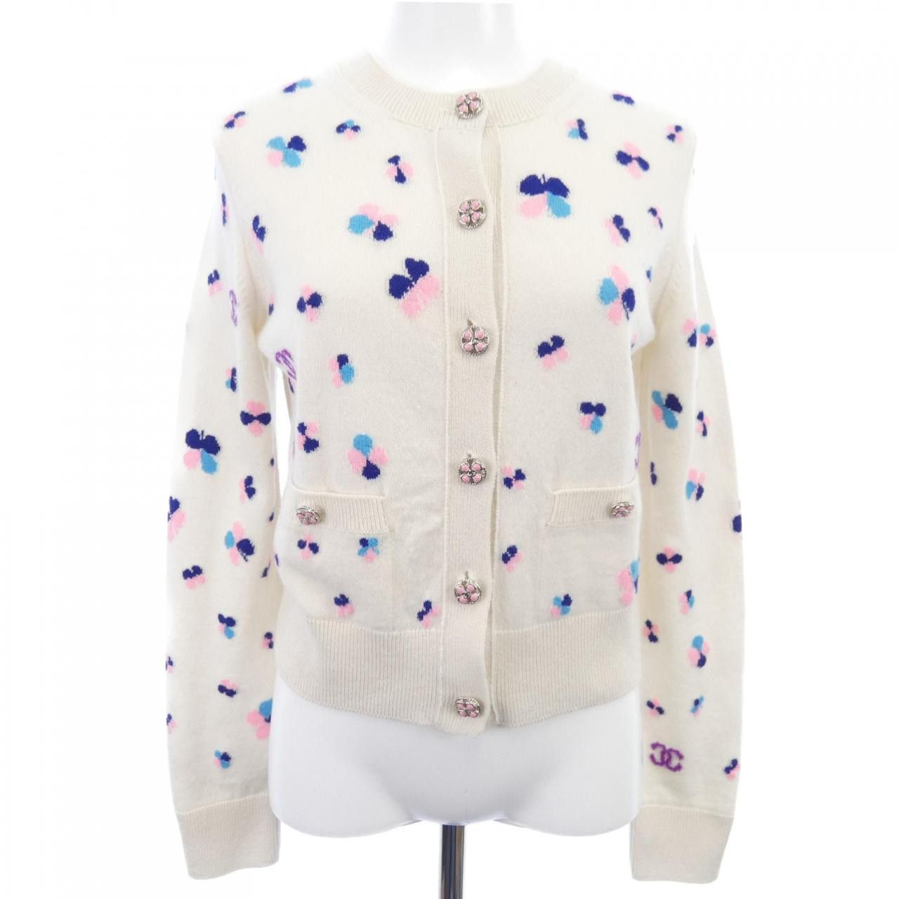Chanel Chanel P76929K11094 Cashmere Cardigan Others Tops P76929K11094 DUTY FREE for USA