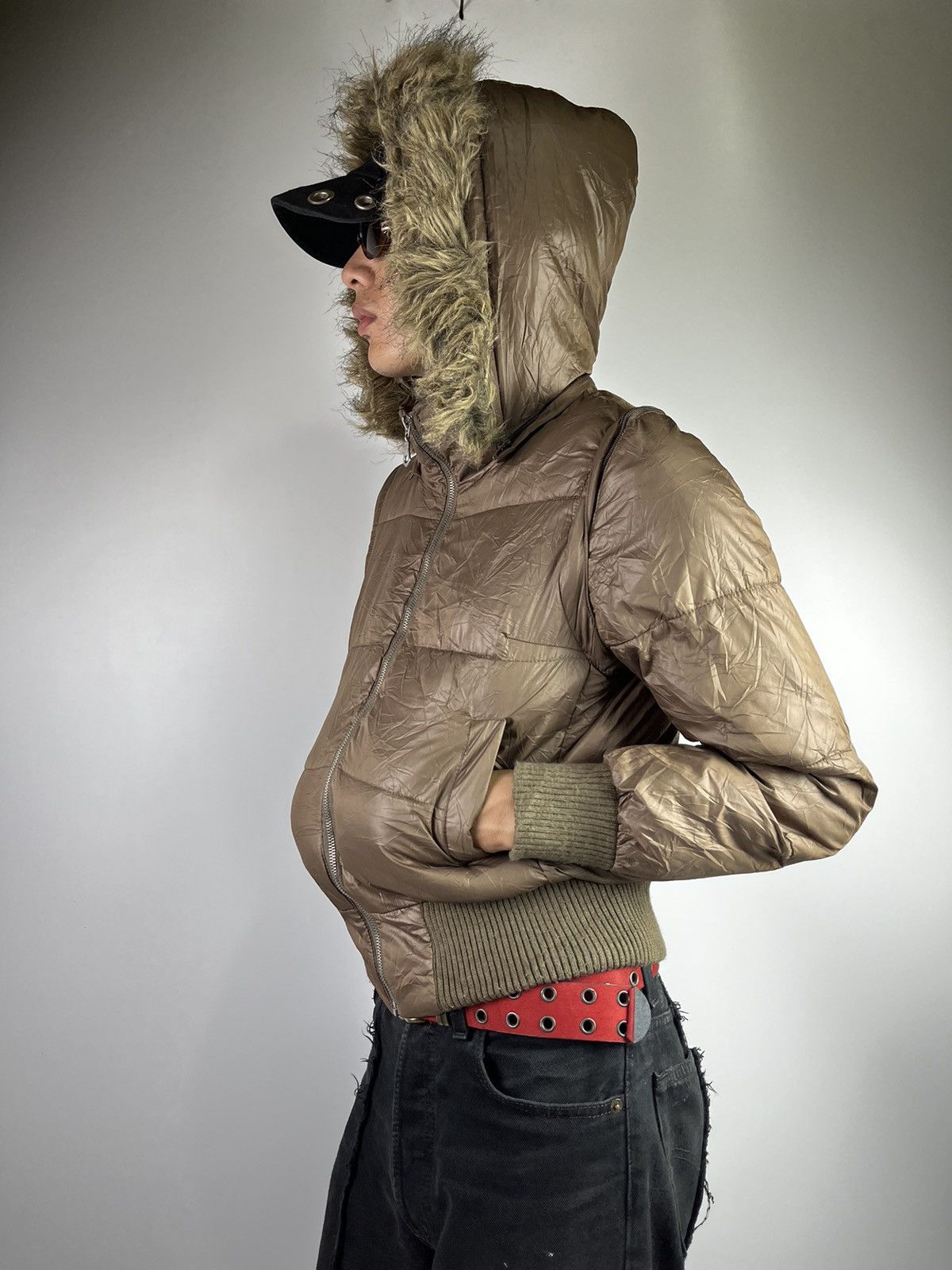 Fur puffer jacket ingni ifsixwasnine lgb style