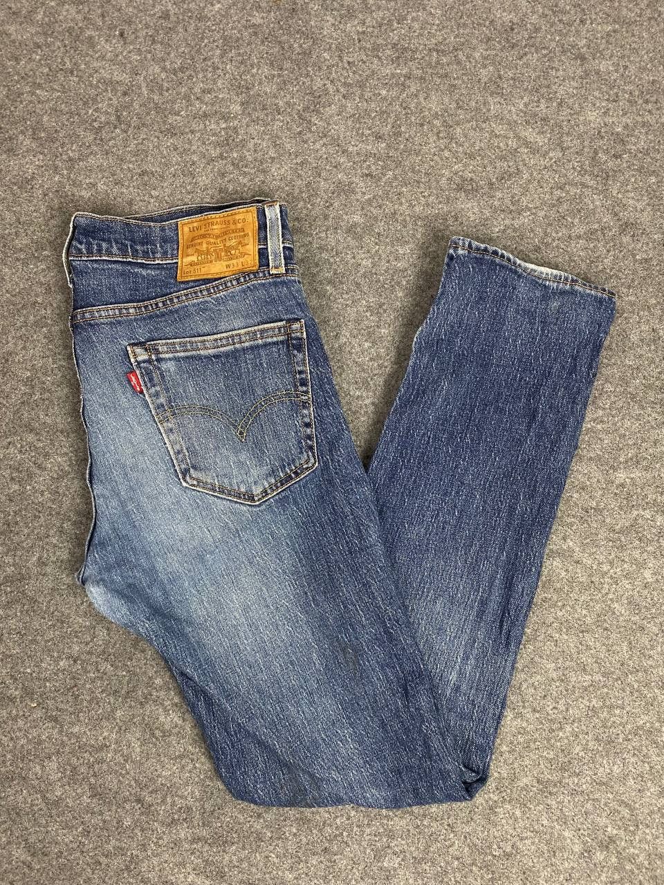 Levi's levis 511 premium big E distressed denim Size US 33 - 2 Thumbnail