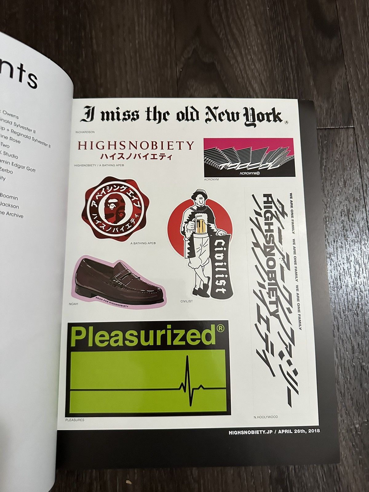 Fuck The Population 2018 FTP + HIGHSNOBIETY MAGAZINE WITH STICKER SHEET NEW Size ONE SIZE - 5 Thumbnail