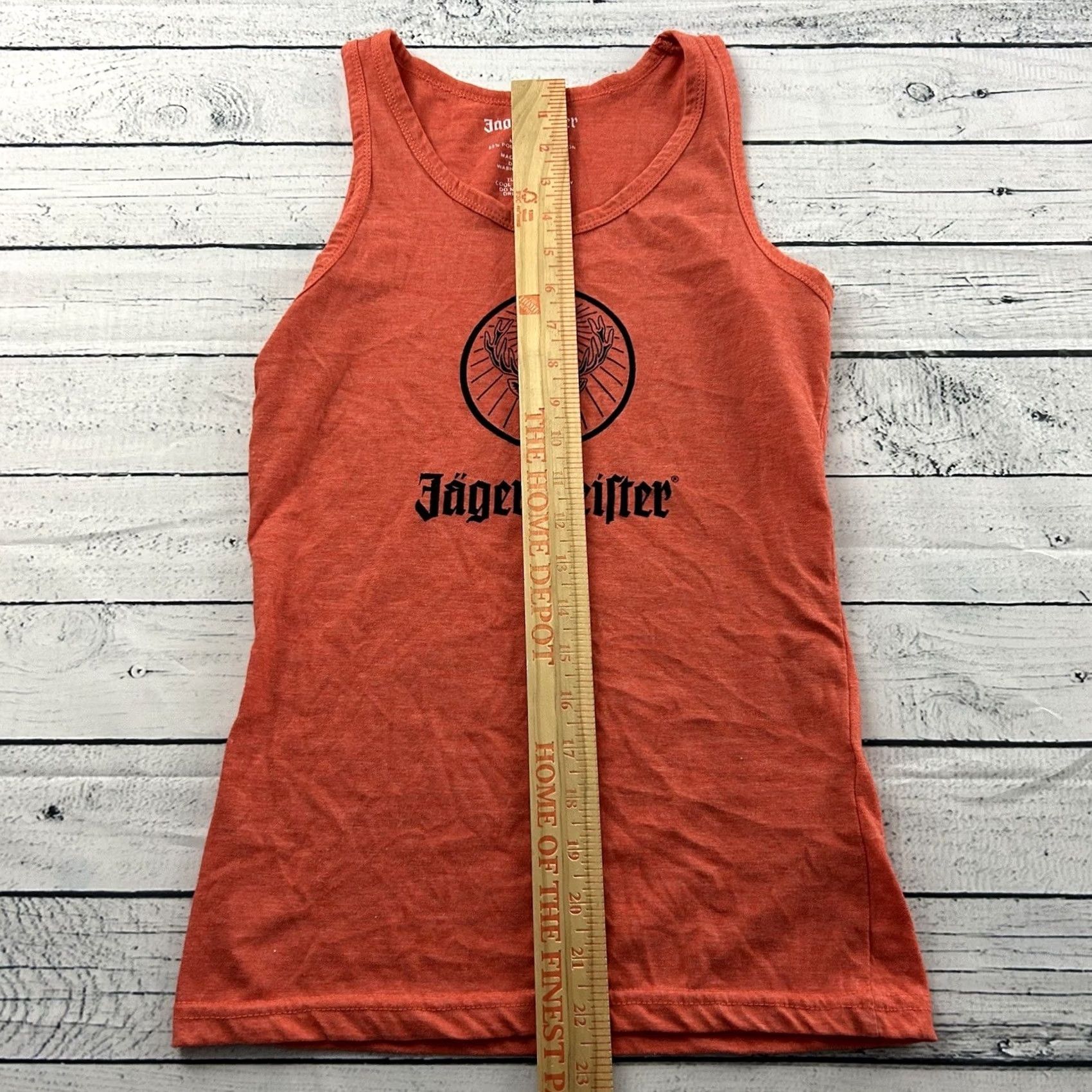 Vintage Jagermeister Tank Top Women Medium Orange Sleeveless Racerback Shirt Size M / US 6-8 / IT 42-44 - 3 Thumbnail