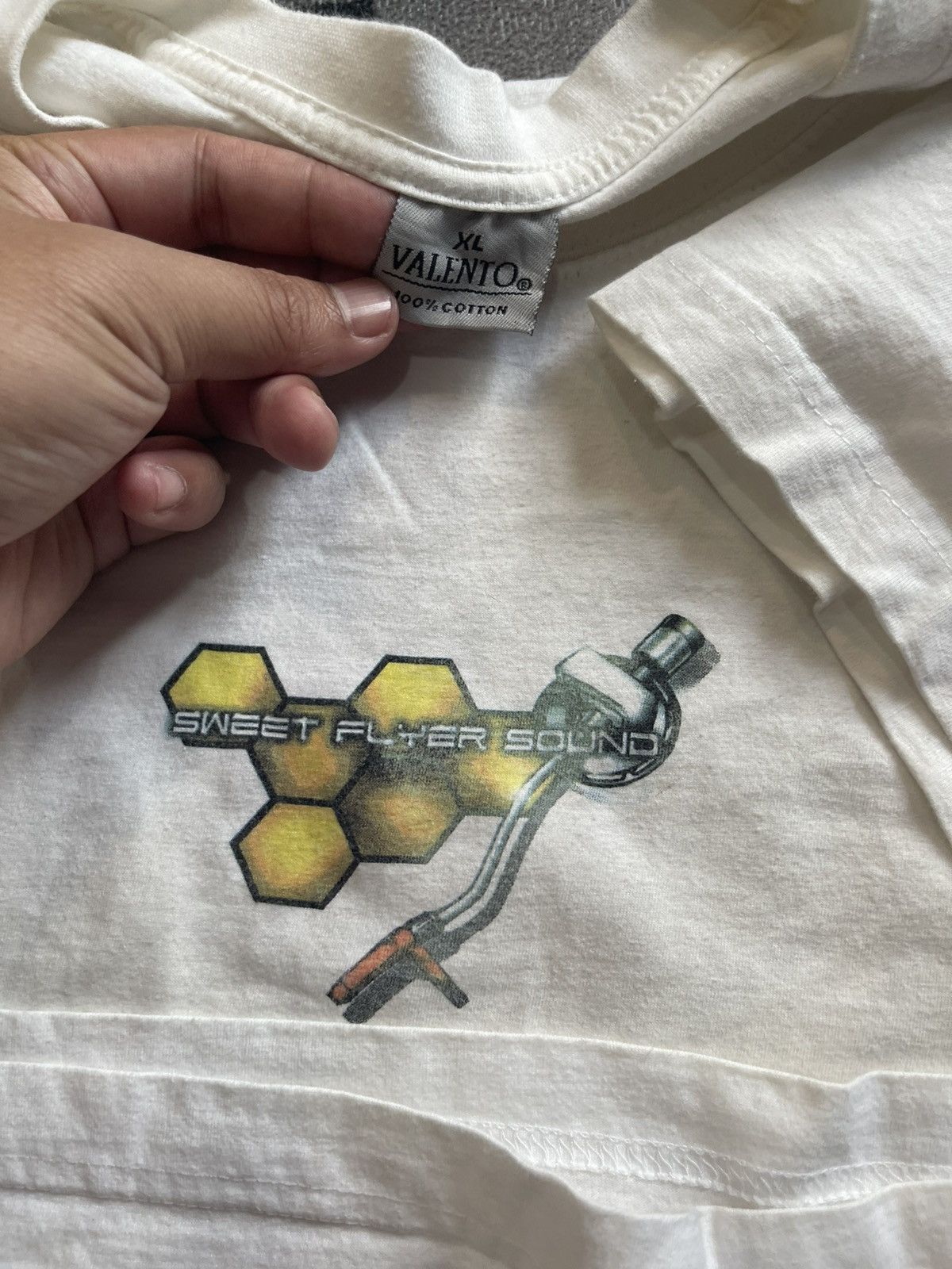 Vintage VTG Valento Welcome Deejay Rave Tee Cyber Y2K XL Size US XL / EU 56 / 4 - 3 Thumbnail