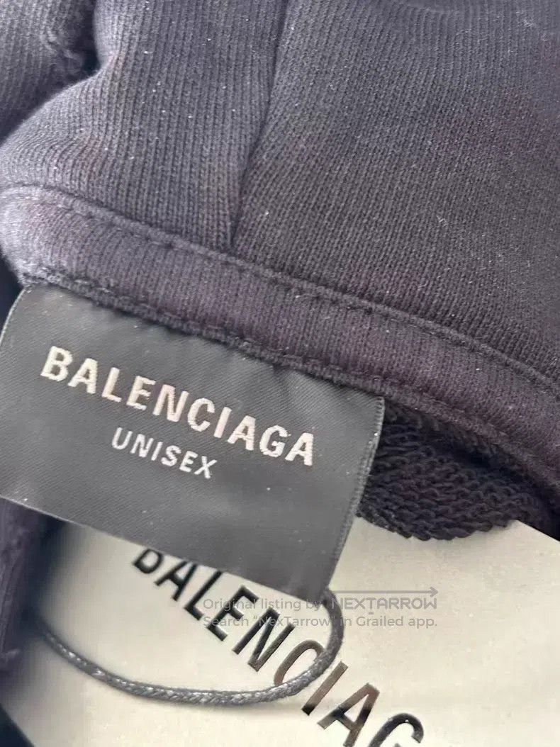 Balenciaga Balenciaga Black Hooded Sweatshirt Size US M / EU 48-50 / 2 - 3 Thumbnail