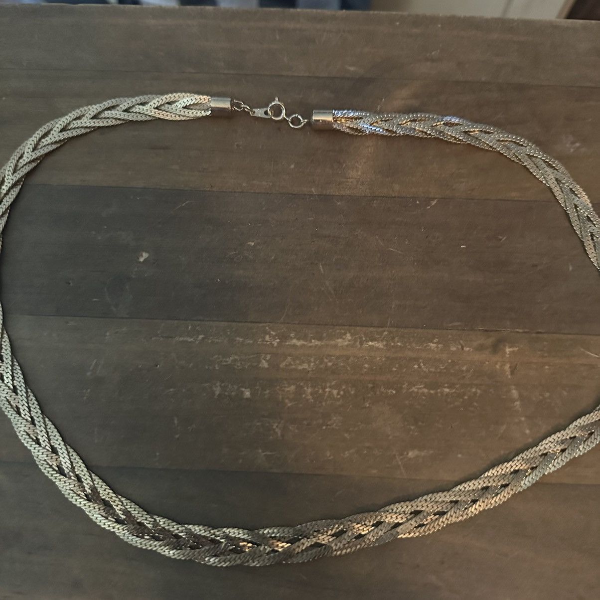 Vintage Vintage gold tone braided chain necklace Size ONE SIZE - 2 Thumbnail