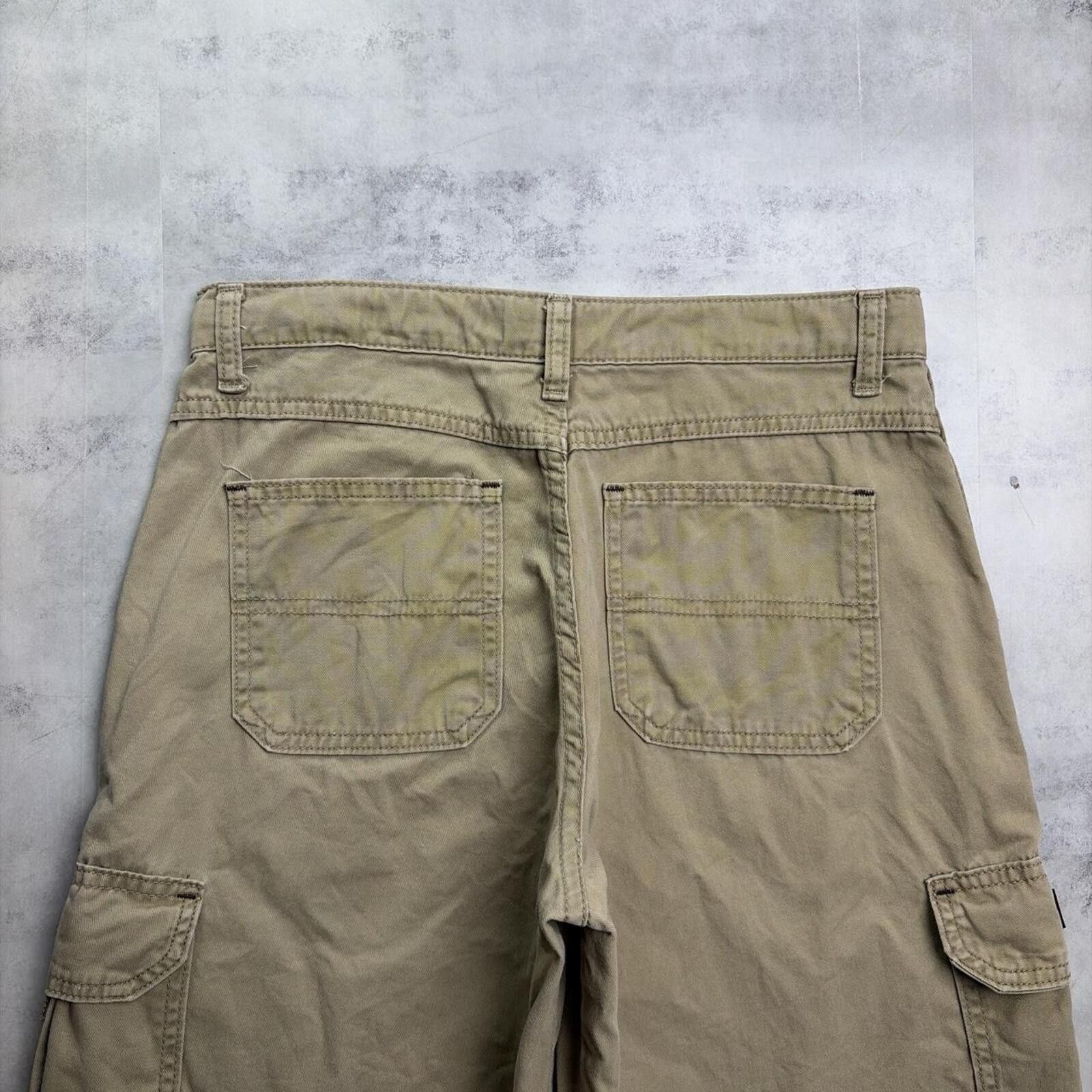Wrangler Y2K Beige Wrangler Carpenter Baggy Skater Shorts Size 28" / US 6 / IT 42 - 3 Thumbnail