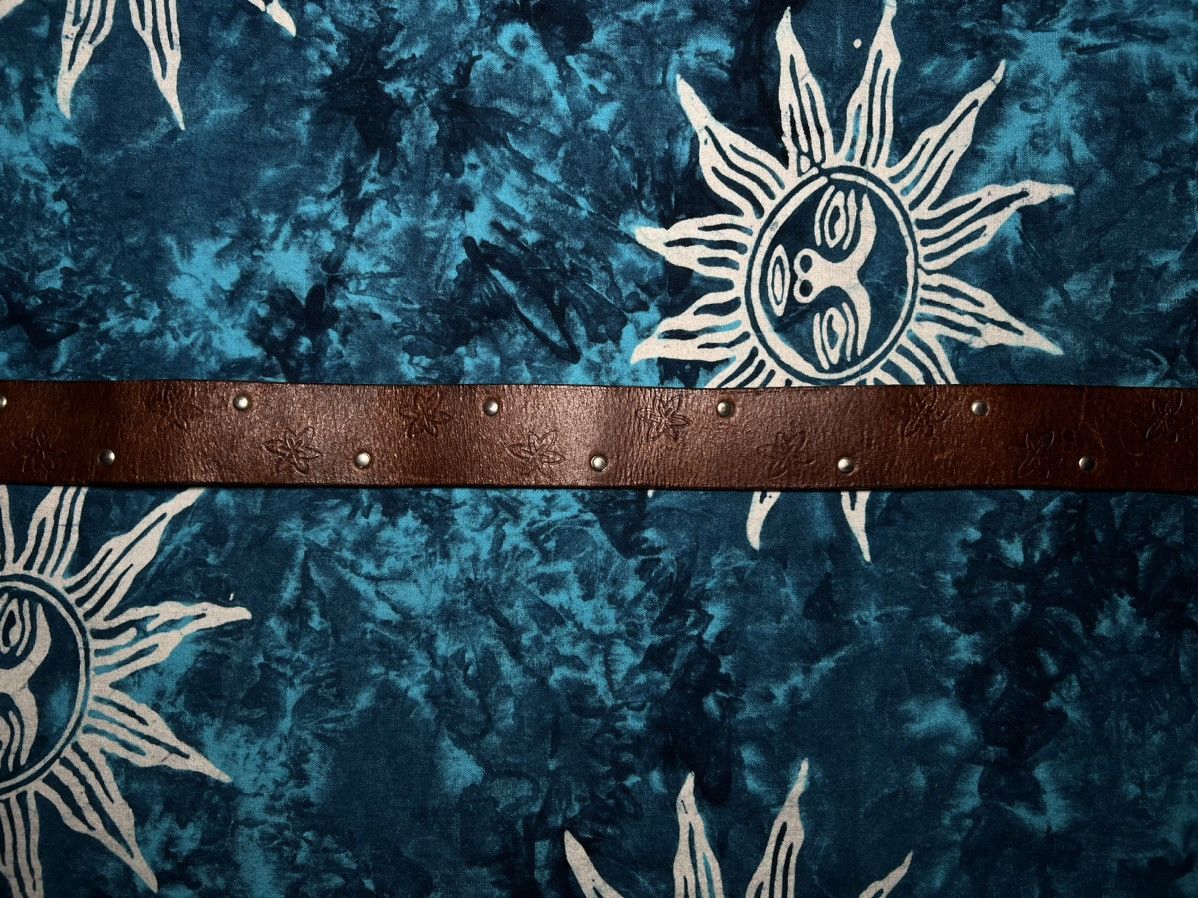 Leather Vintage rodeo Leather Belt Saddler Cowboy Size 30 - 4 Thumbnail