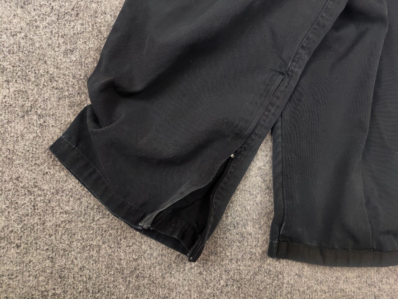 Nike Vintage NIke Black Faded Canvas Military Cargo Pants Y2K Size US 32 / EU 48 - 4 Thumbnail