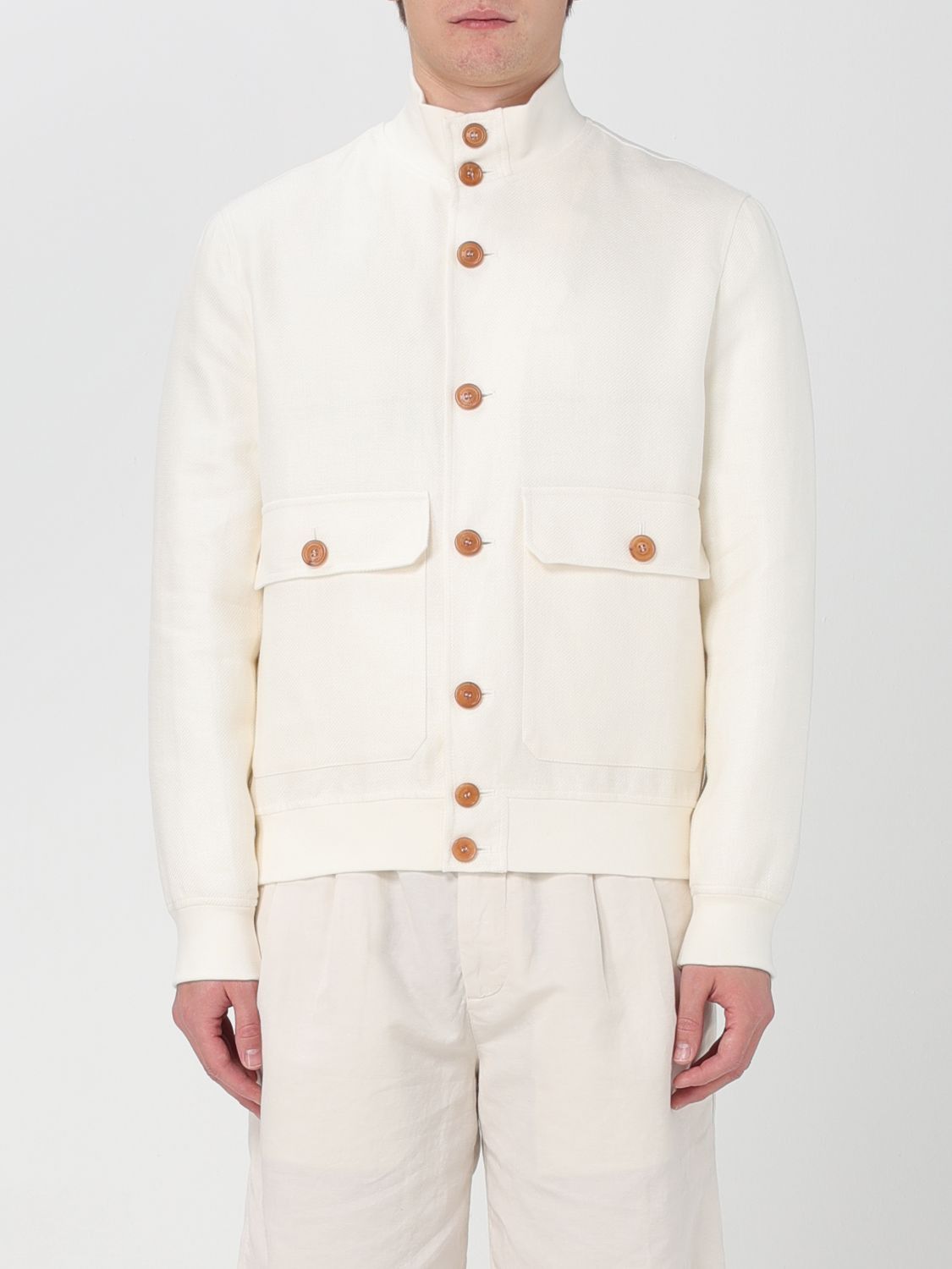 image of Brunello Cucinelli Jacket Men White (Size 2XL)