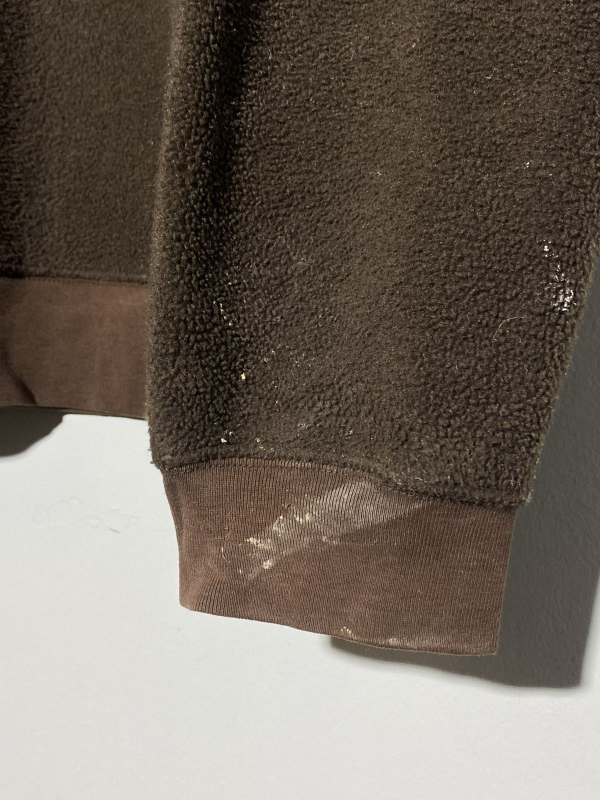 Gap 🔥 Y2K GAP BROWN FLEECE HOODIE DISTRESSED WORKWEAR VIBES Size US M / EU 48-50 / 2 - 6 Thumbnail