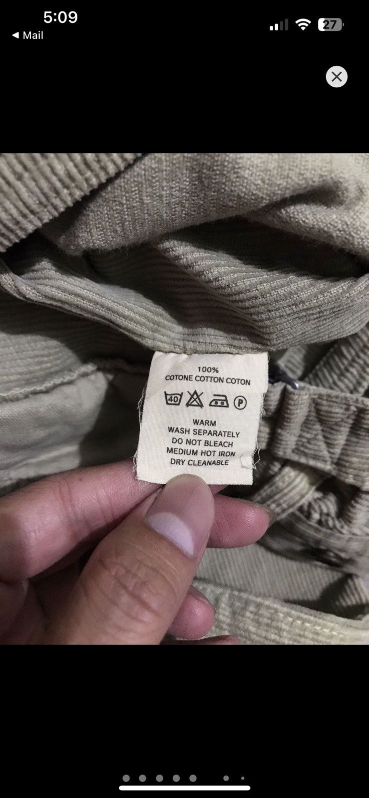 Kapital Kapital Corduroy Pants Cream Size US 33 - 8 Thumbnail