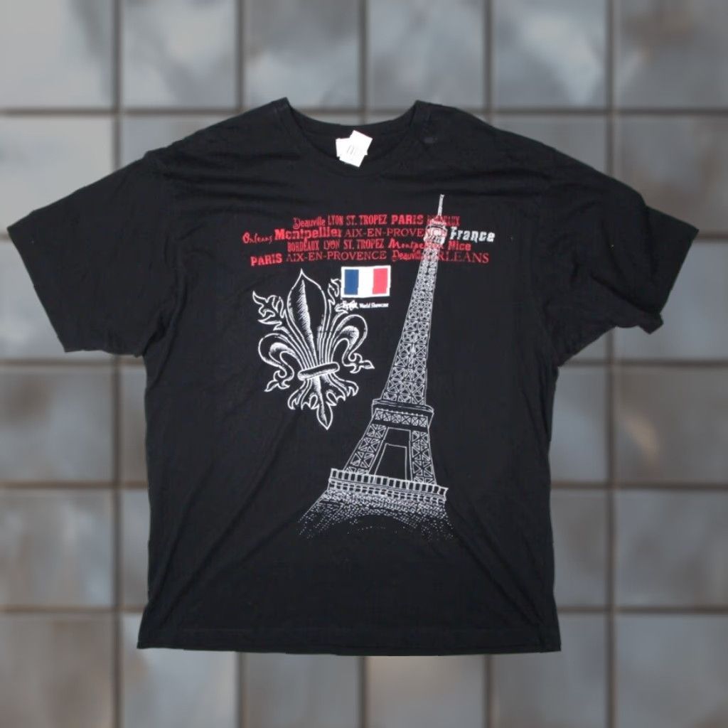 Vintage Walt Disney World Epcot World Showcase Shirt Mens 2XL XXL Black Paris France Size US XXL / EU 58 / 5 - 1 Thumbnail