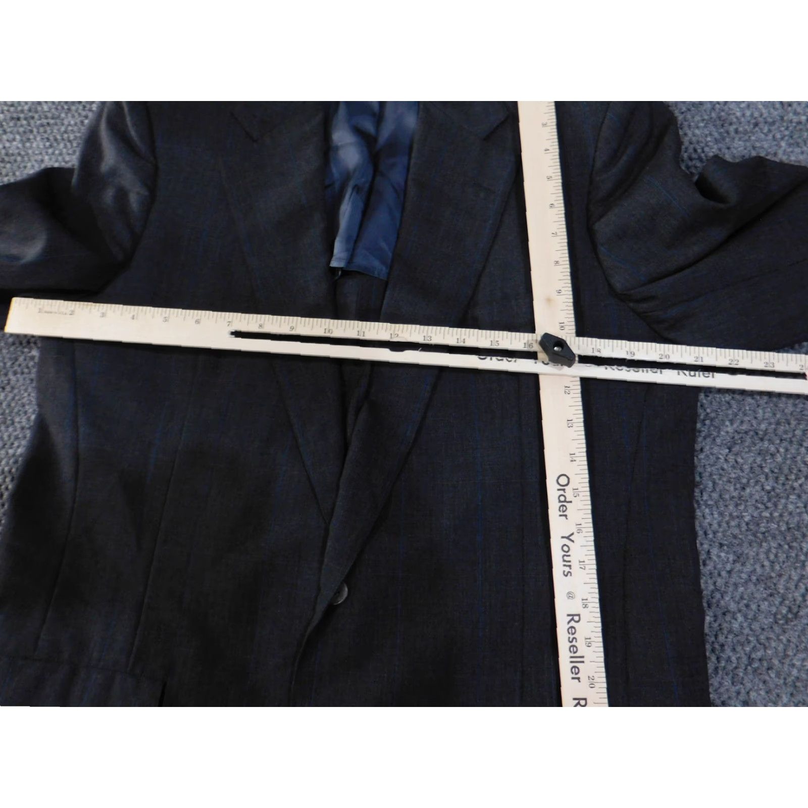 Brooks Brothers Brooks Brothers Blazer Mens 42 Long Gray Wool Lined Pinstripe 2 Piece Made in USA Size 42R - 5 Thumbnail