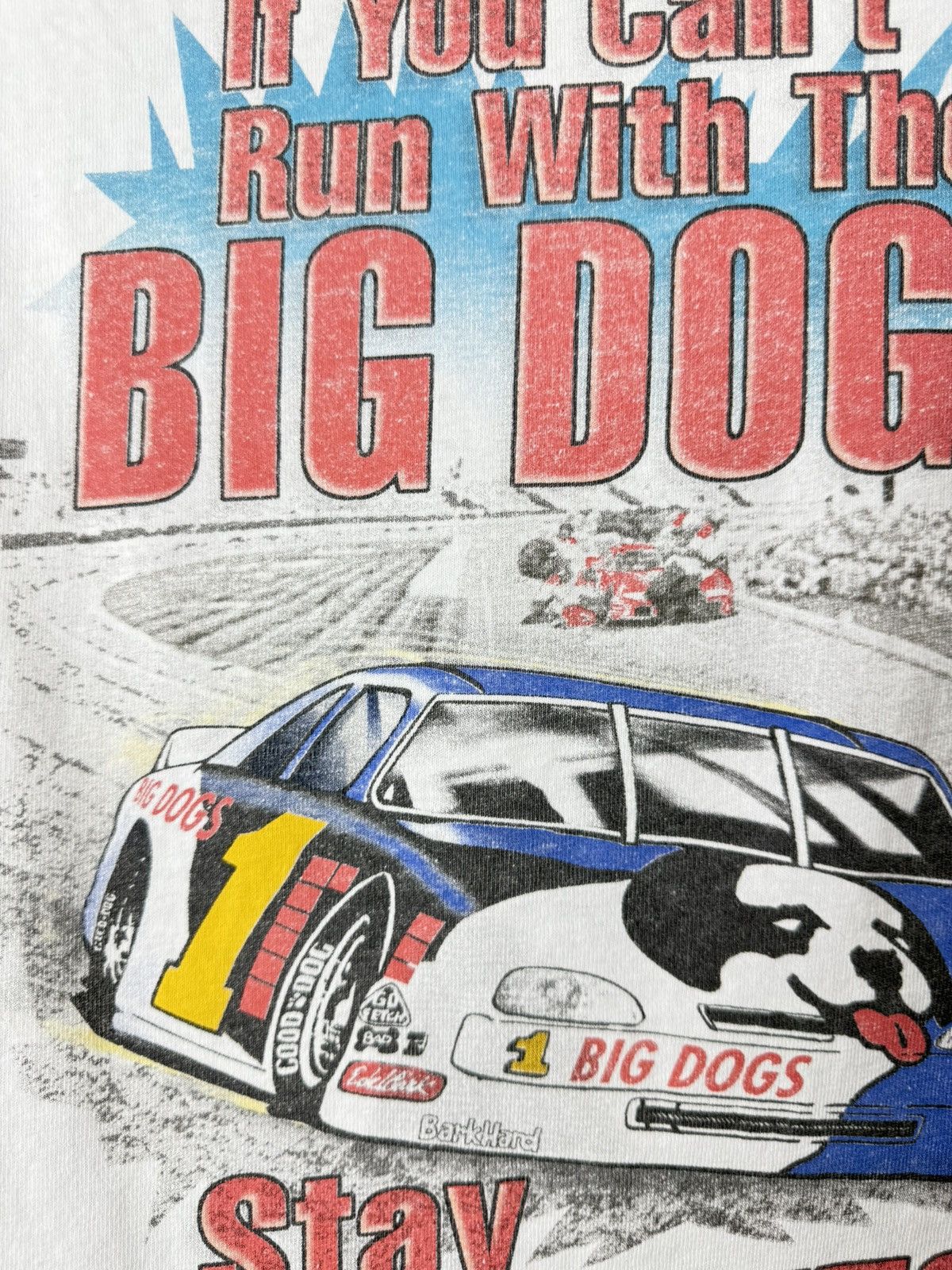 NASCAR 1999 Vintage Nascar Big Dogs Racing T Shirt Chevrolet Size US L / EU 52-54 / 3 - 8 Thumbnail