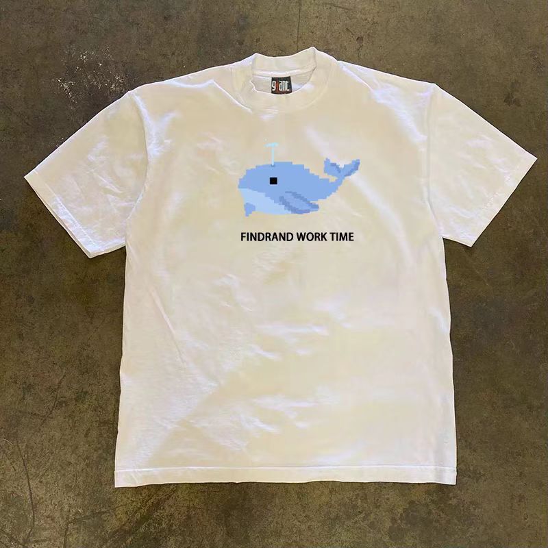 Japanese Brand Whale pattern casual vintage cotton t-shirt Size US M / EU 48-50 / 2 - 1 Thumbnail