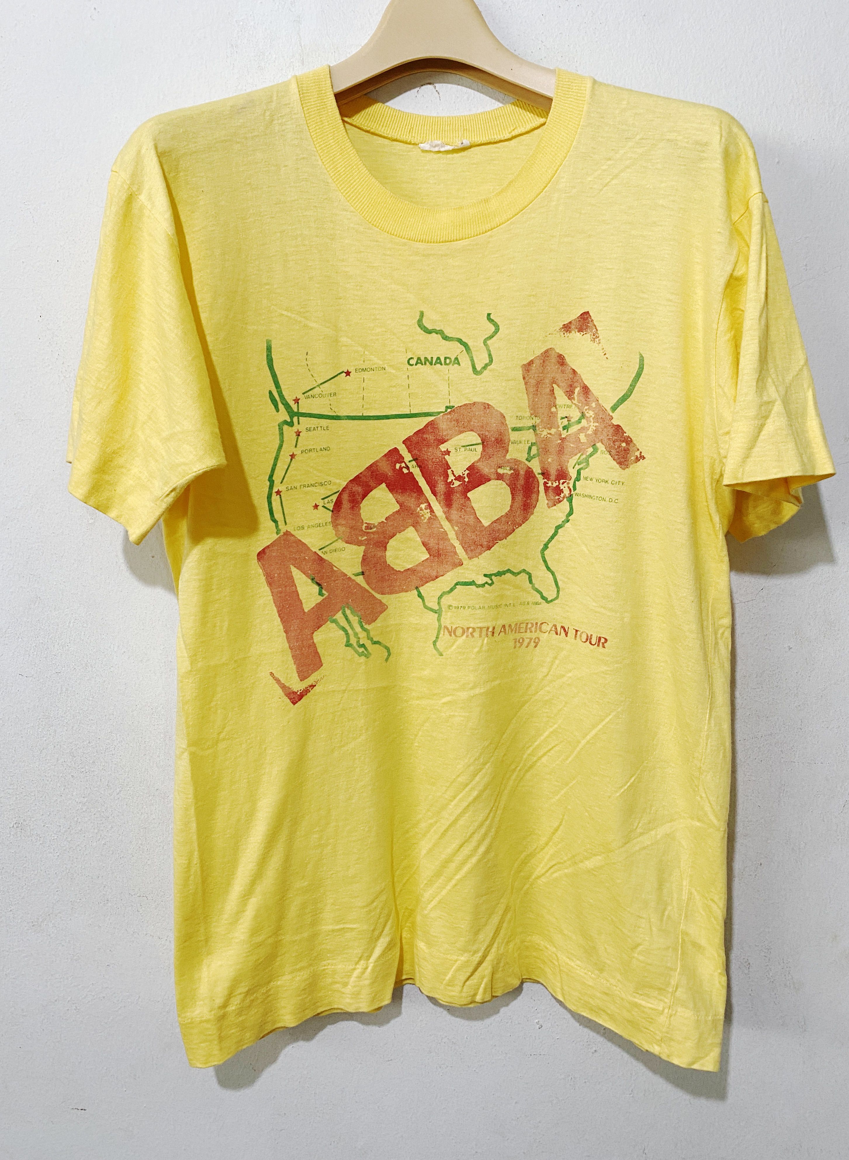 Band Tees × Vintage Vintage 1979 ABBA North American Tour Shirt Size US S / EU 44-46 / 1 - 1 Thumbnail