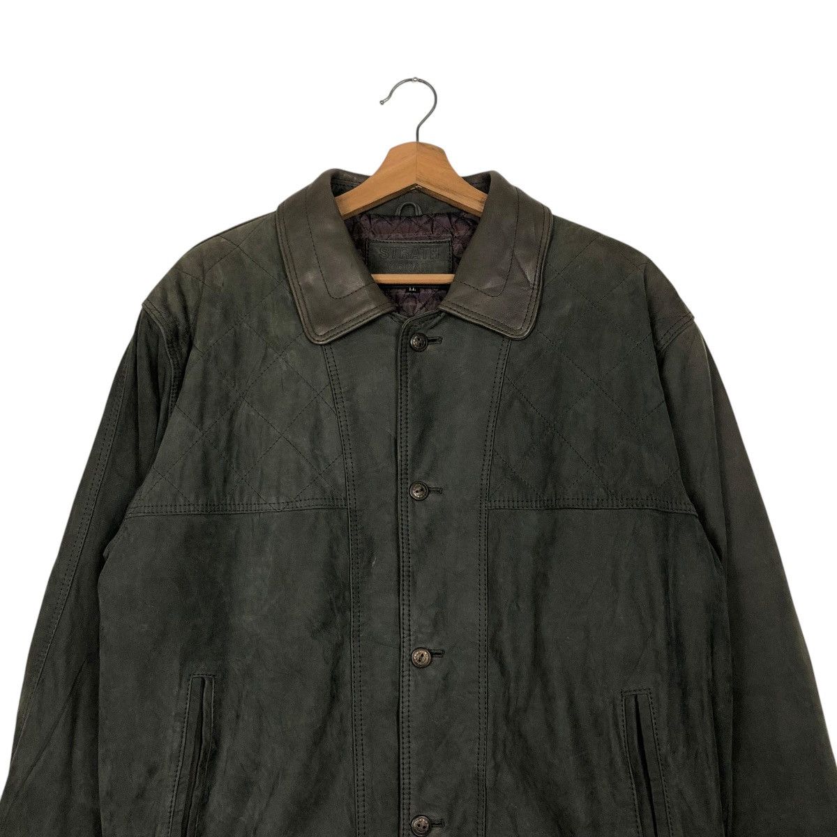 Japanese Brand 🔥VINTAGE GENUINE LEATHER JACKET STRATH ISSEY MIYAKE Size US L / EU 52-54 / 3 - 6 Thumbnail