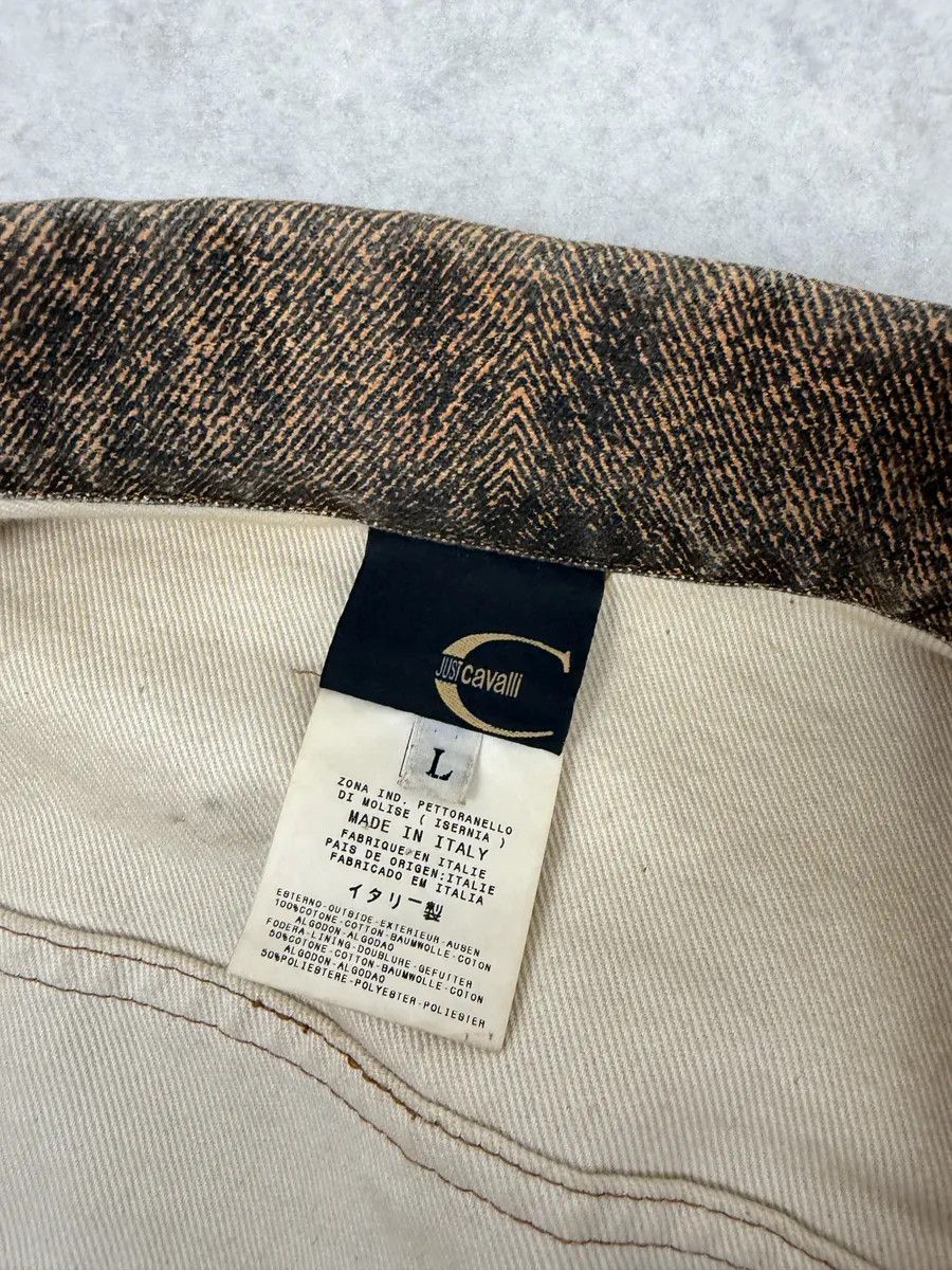 Just Cavalli 2000s Cavalli Cropped Sunset Overprint Trucker Jacket Size US S / EU 44-46 / 1 - 10 Thumbnail