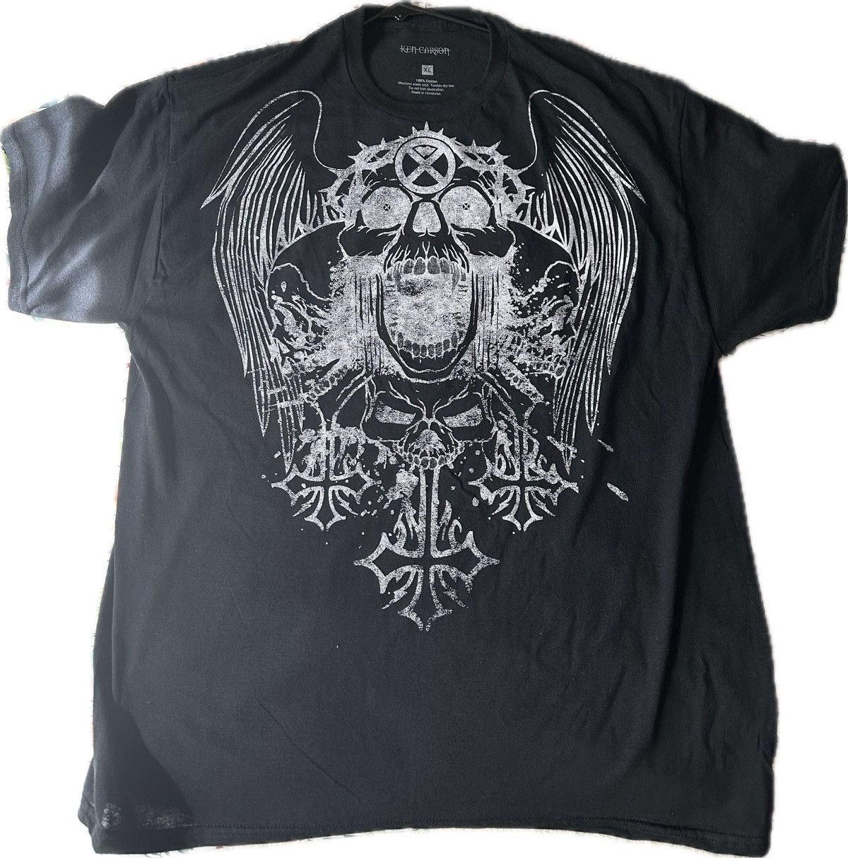 Ken Carson Ken Carson XSIDEDOWN Black Skull T Shirt Men’s Sz XL New Size US XL / EU 56 / 4 - 1 Thumbnail