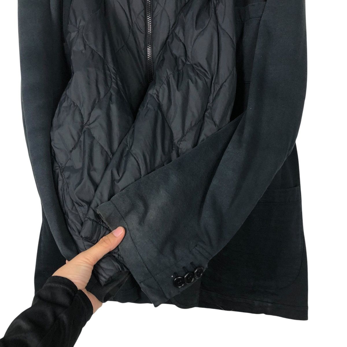 Yohji Yamamoto 🔥VINTAGE Y’S ASPESI YOHJI YAMAMOTO DOUBLE LAYER BIKER JACKET Size US M / EU 48-50 / 2 - 17 Thumbnail