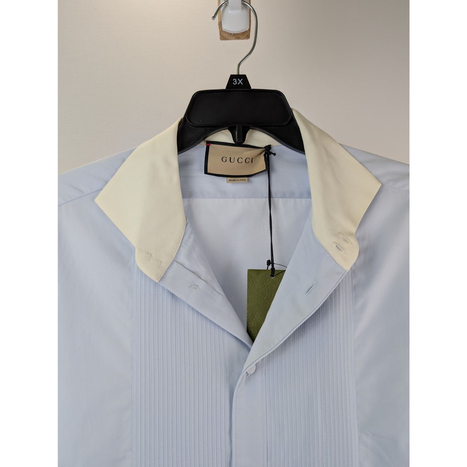 Gucci o1rshd1 Piece Dyed Popeline Boxy Shirt Size US M / EU 48-50 / 2 - 7 Thumbnail