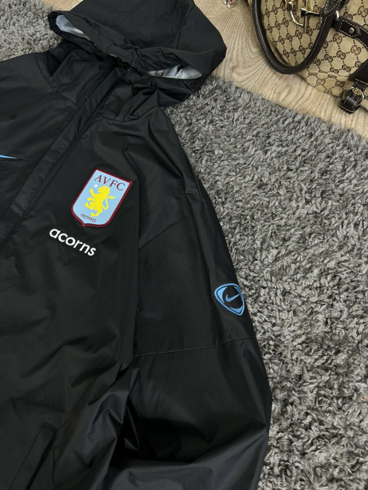 Nike Vintage Windbreaker Jacket Football Aston Villa Nike Nylon Size US M / EU 48-50 / 2 - 6 Thumbnail